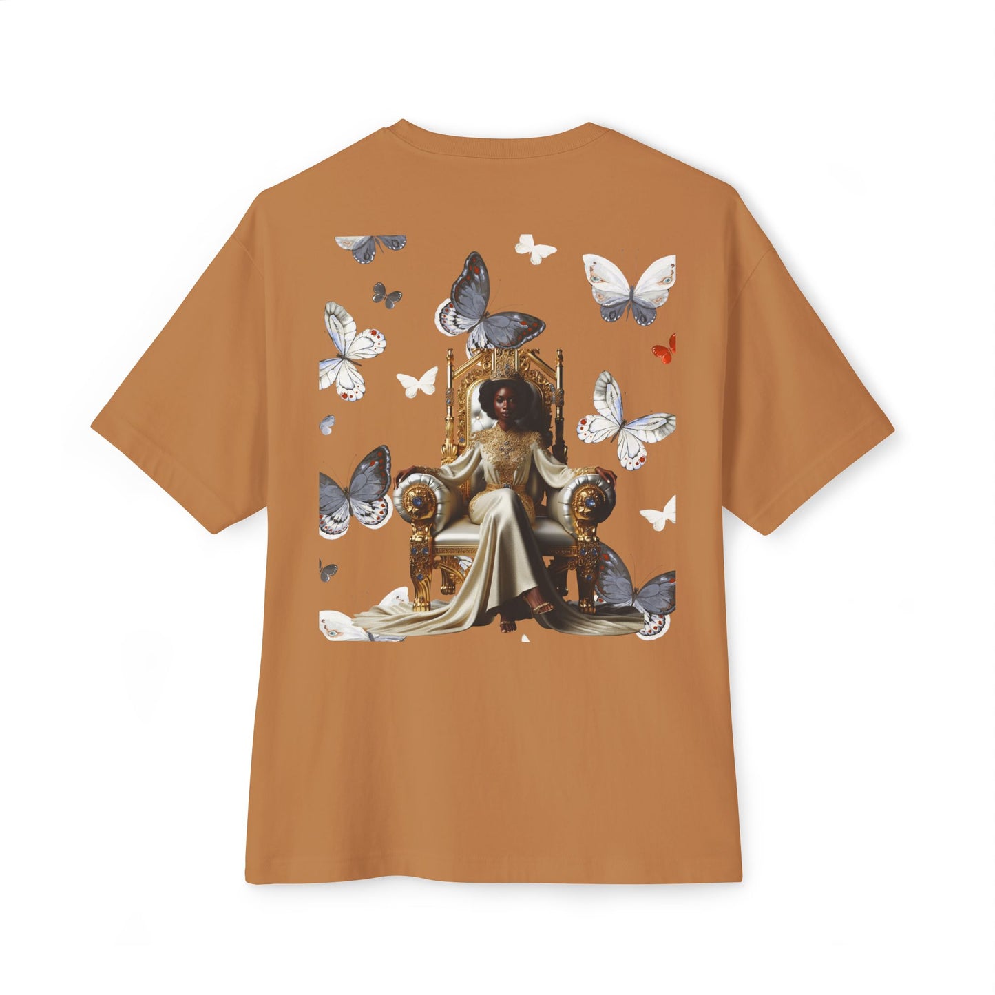 Stay Woke Oversized Tee - Inspirational Unisex Boxy Shirt, Casual Fashion, Streetwear Gift, Butterfly Graphic Tee, Relaxed Fit