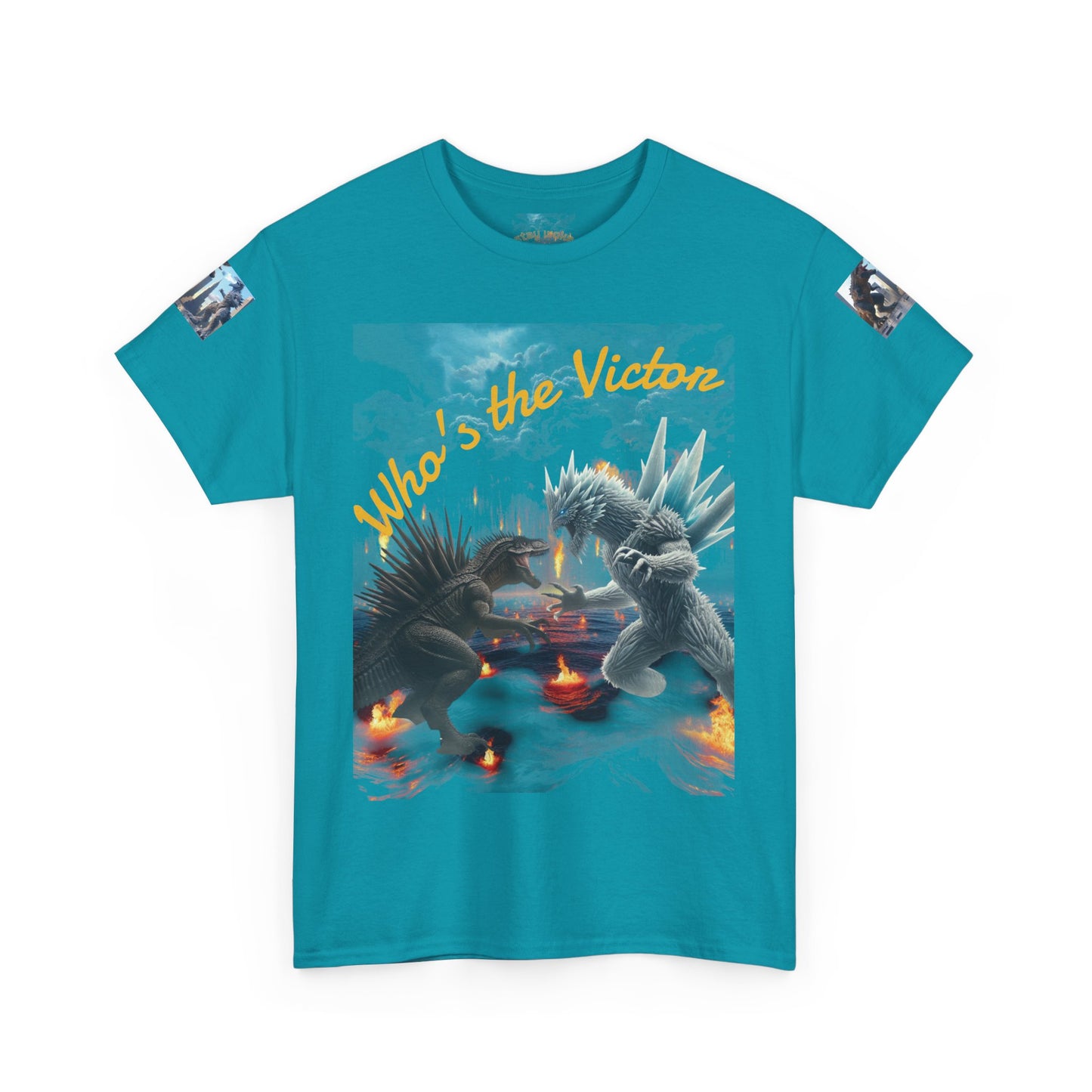 Epic Monster Battle Graphic Tee, Casual Wear, Gift for Gamers, Anime Fans, Godzilla Lovers, Fun Statement Shirt, Quirky Outfit