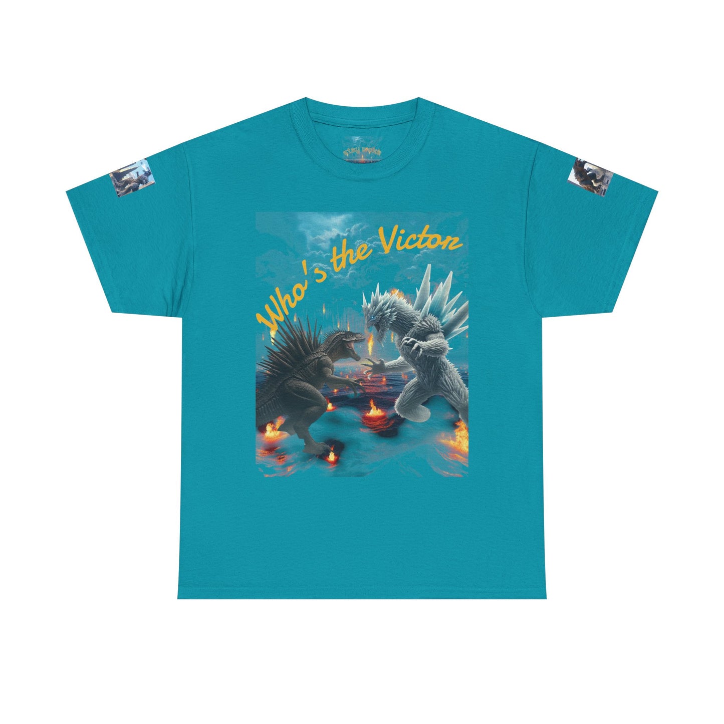 Epic Monster Battle Graphic Tee, Casual Wear, Gift for Gamers, Anime Fans, Godzilla Lovers, Fun Statement Shirt, Quirky Outfit