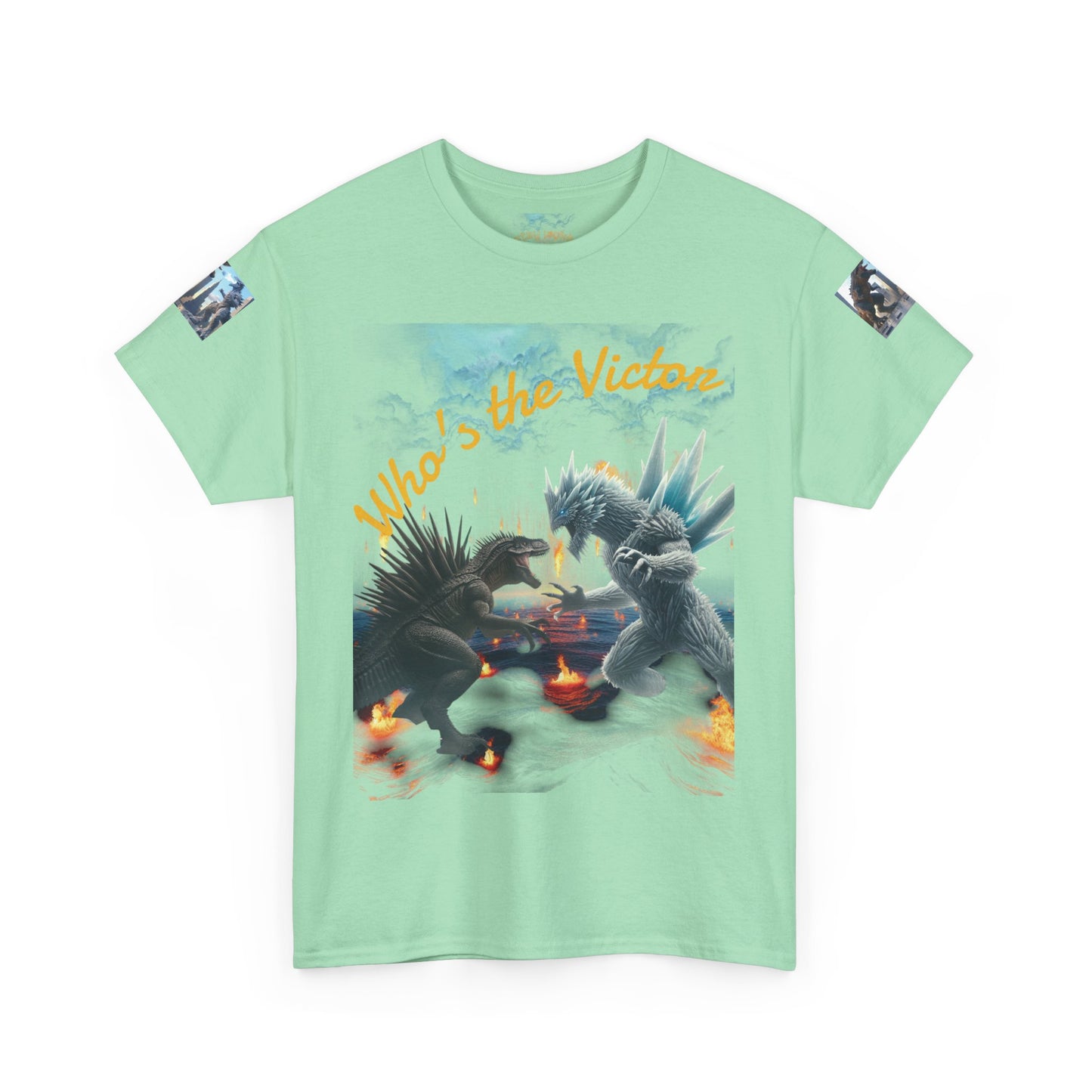 Epic Monster Battle Graphic Tee, Casual Wear, Gift for Gamers, Anime Fans, Godzilla Lovers, Fun Statement Shirt, Quirky Outfit