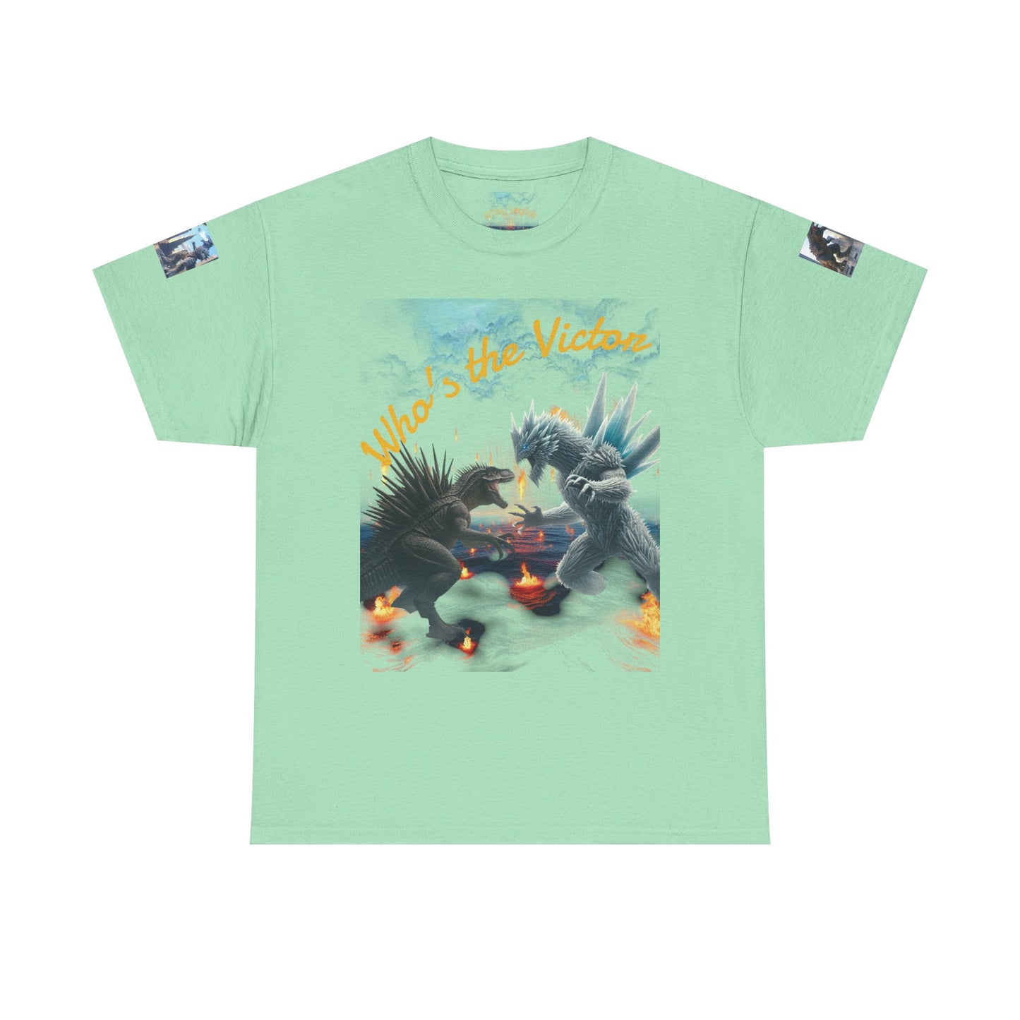 Epic Monster Battle Graphic Tee, Casual Wear, Gift for Gamers, Anime Fans, Godzilla Lovers, Fun Statement Shirt, Quirky Outfit
