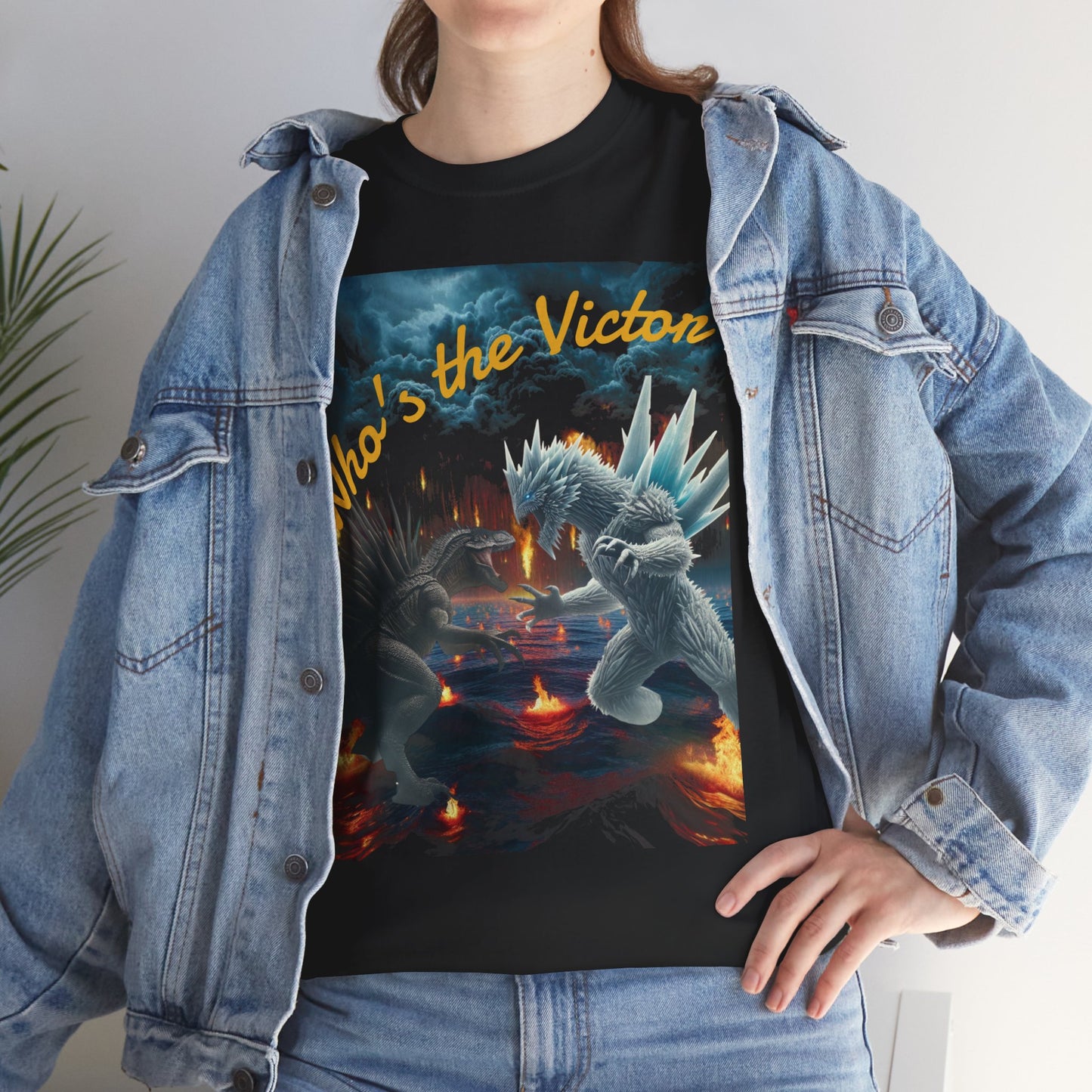 Epic Monster Battle Graphic Tee, Casual Wear, Gift for Gamers, Anime Fans, Godzilla Lovers, Fun Statement Shirt, Quirky Outfit
