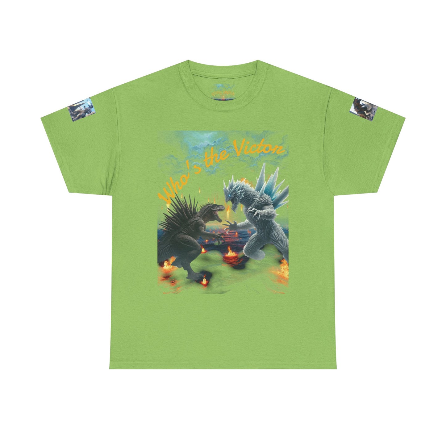 Epic Monster Battle Graphic Tee, Casual Wear, Gift for Gamers, Anime Fans, Godzilla Lovers, Fun Statement Shirt, Quirky Outfit
