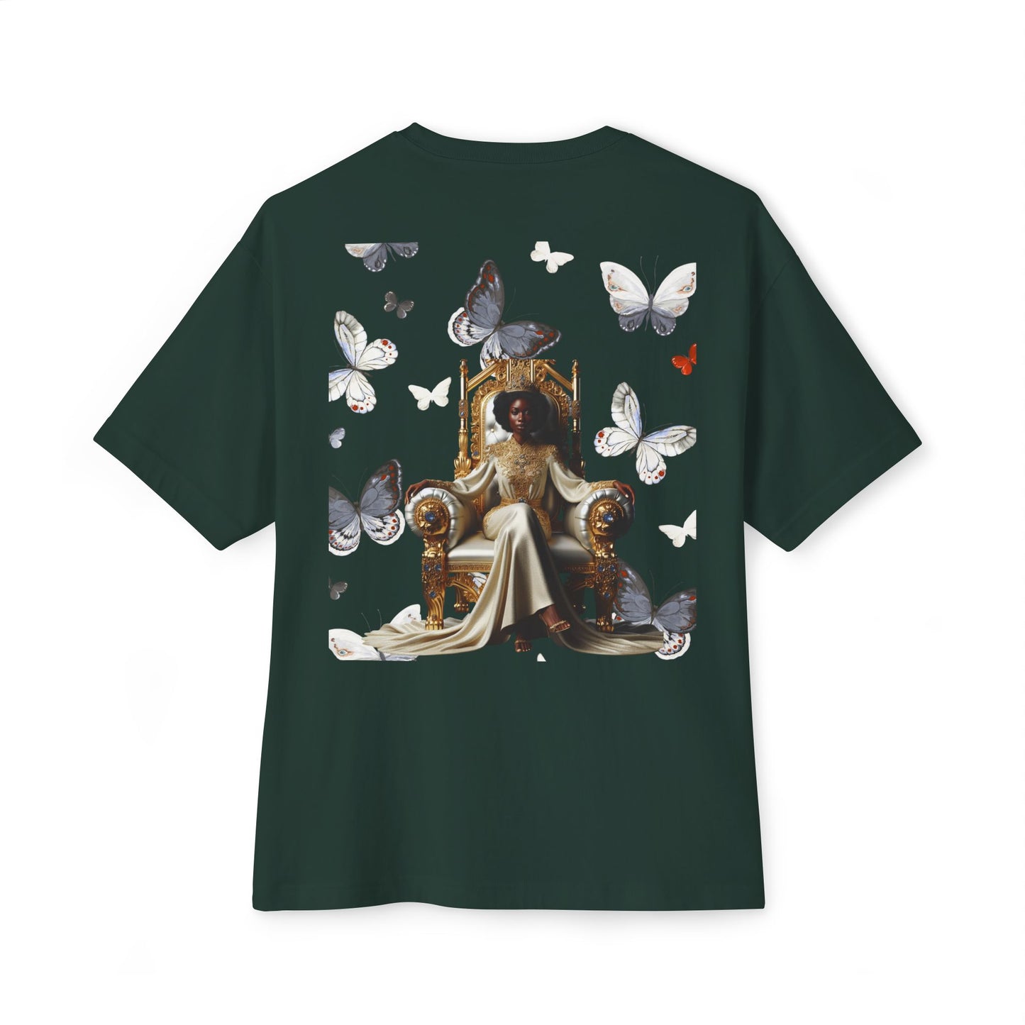 Stay Woke Oversized Tee - Inspirational Unisex Boxy Shirt, Casual Fashion, Streetwear Gift, Butterfly Graphic Tee, Relaxed Fit