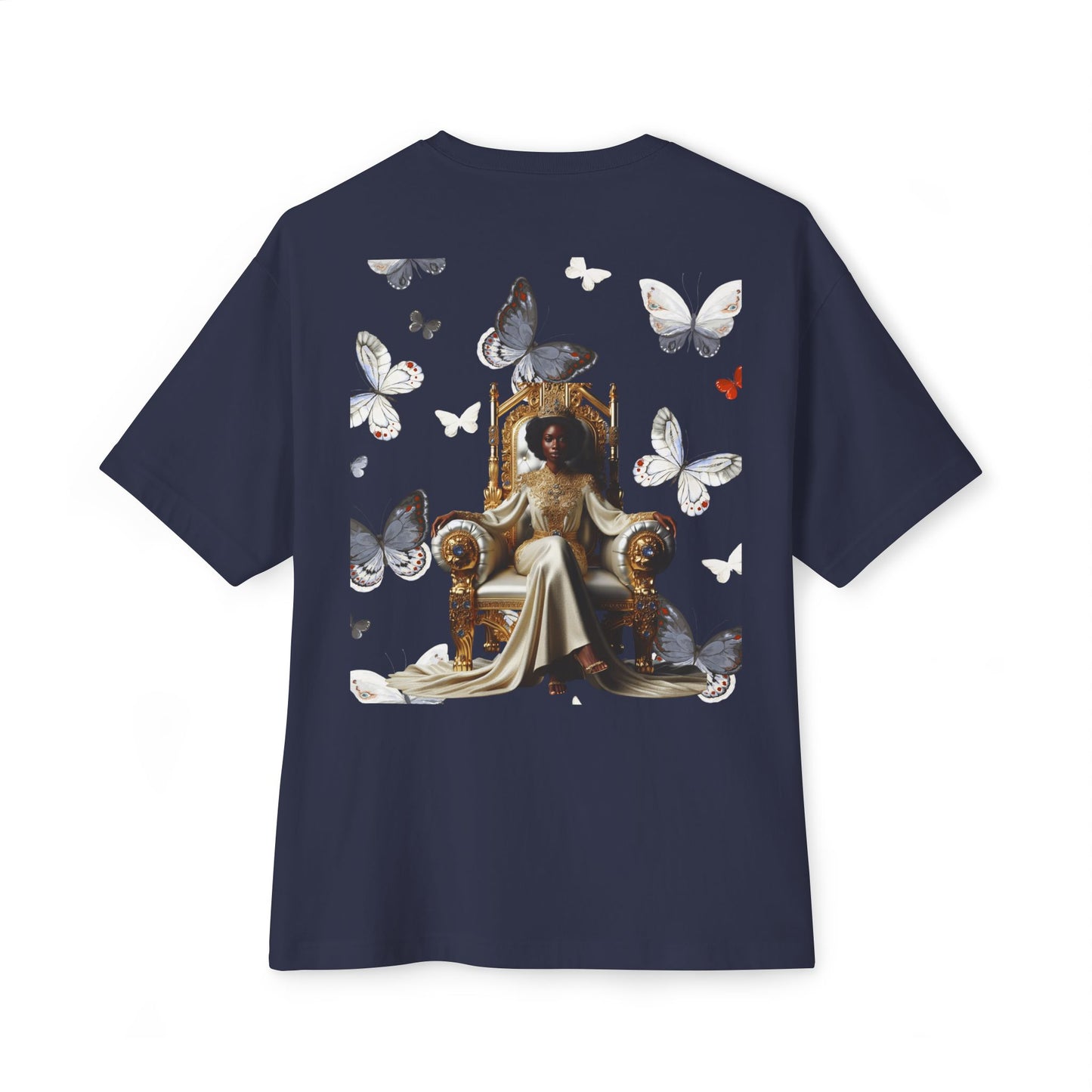 Stay Woke Oversized Tee - Inspirational Unisex Boxy Shirt, Casual Fashion, Streetwear Gift, Butterfly Graphic Tee, Relaxed Fit