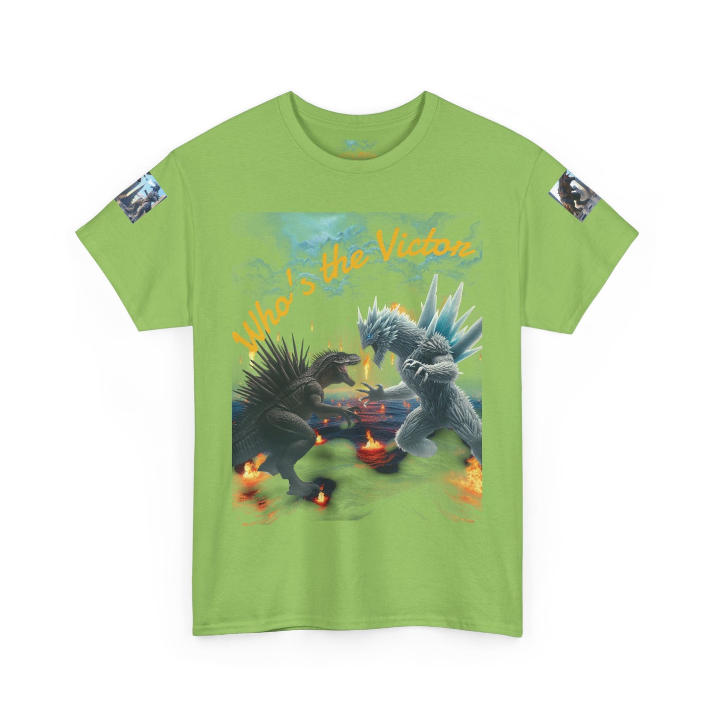 Epic Monster Battle Graphic Tee, Casual Wear, Gift for Gamers, Anime Fans, Godzilla Lovers, Fun Statement Shirt, Quirky Outfit