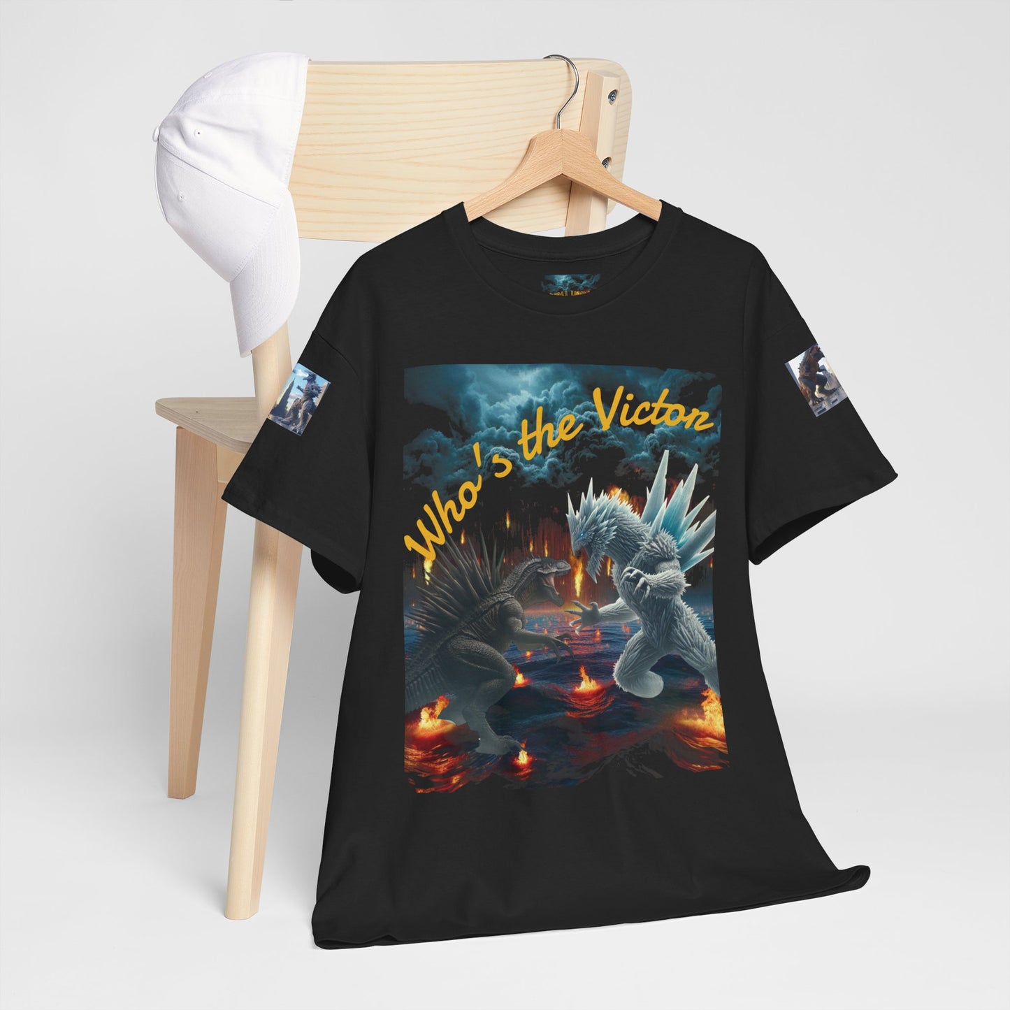 Epic Monster Battle Graphic Tee, Casual Wear, Gift for Gamers, Anime Fans, Godzilla Lovers, Fun Statement Shirt, Quirky Outfit