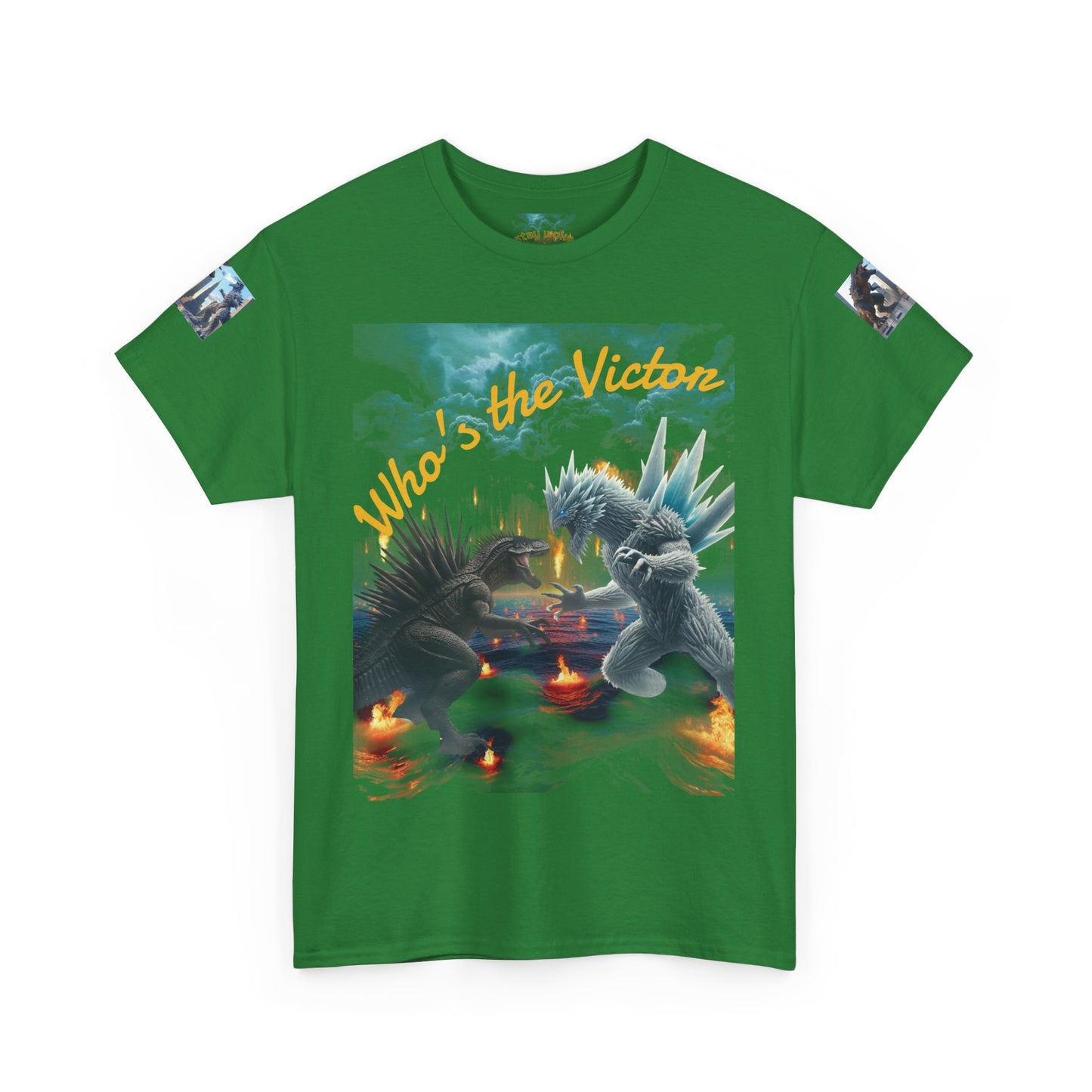 Epic Monster Battle Graphic Tee, Casual Wear, Gift for Gamers, Anime Fans, Godzilla Lovers, Fun Statement Shirt, Quirky Outfit