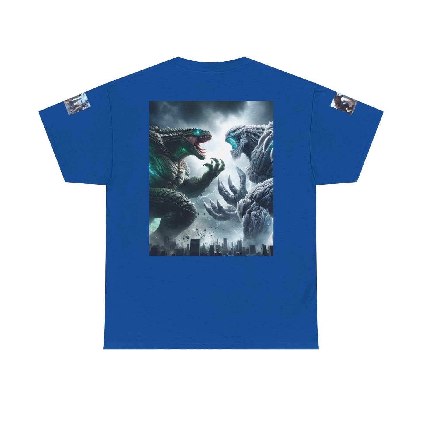 Epic Monster Battle Graphic Tee, Casual Wear, Gift for Gamers, Anime Fans, Godzilla Lovers, Fun Statement Shirt, Quirky Outfit