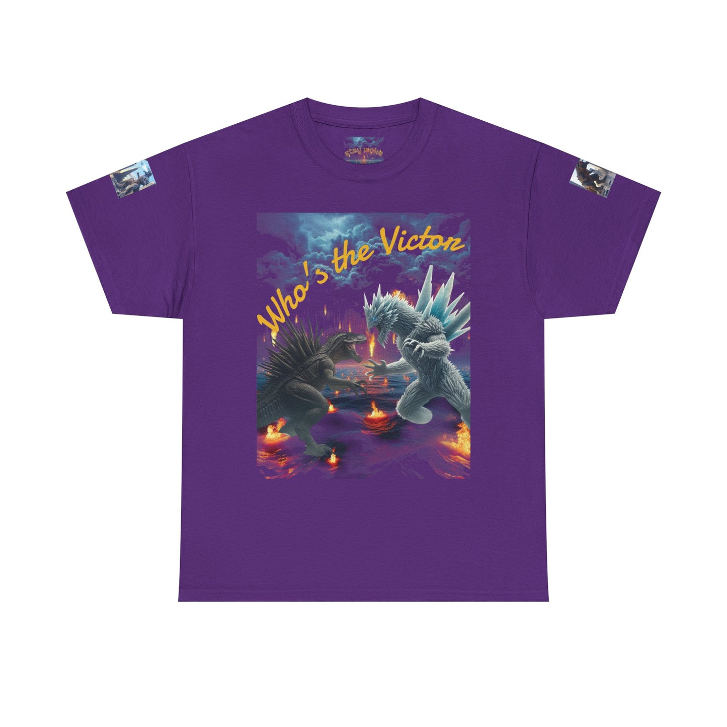 Epic Monster Battle Graphic Tee, Casual Wear, Gift for Gamers, Anime Fans, Godzilla Lovers, Fun Statement Shirt, Quirky Outfit