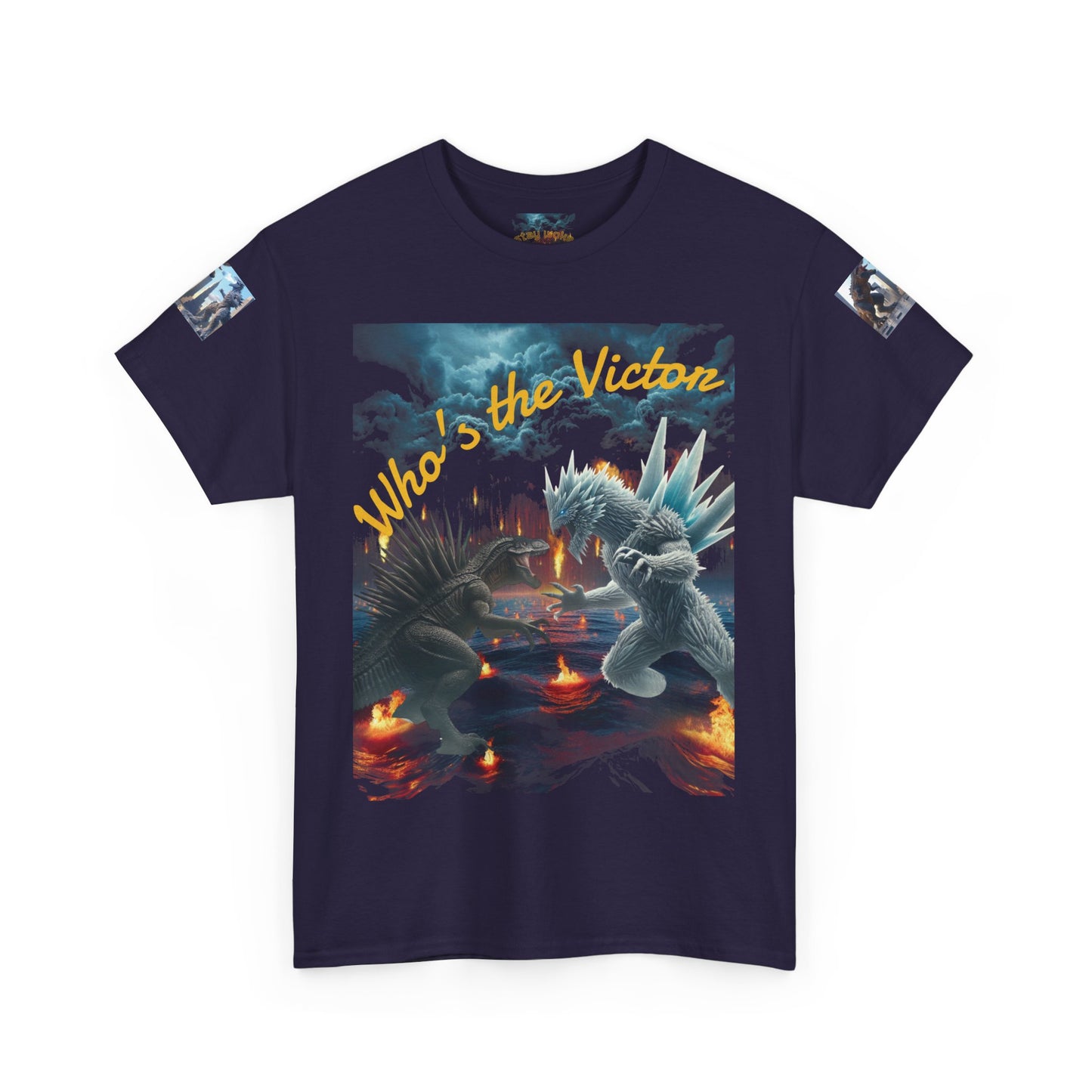 Epic Monster Battle Graphic Tee, Casual Wear, Gift for Gamers, Anime Fans, Godzilla Lovers, Fun Statement Shirt, Quirky Outfit