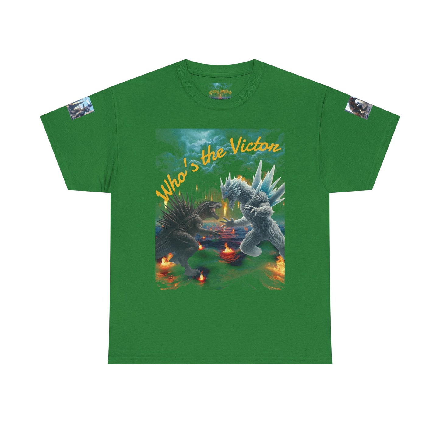 Epic Monster Battle Graphic Tee, Casual Wear, Gift for Gamers, Anime Fans, Godzilla Lovers, Fun Statement Shirt, Quirky Outfit