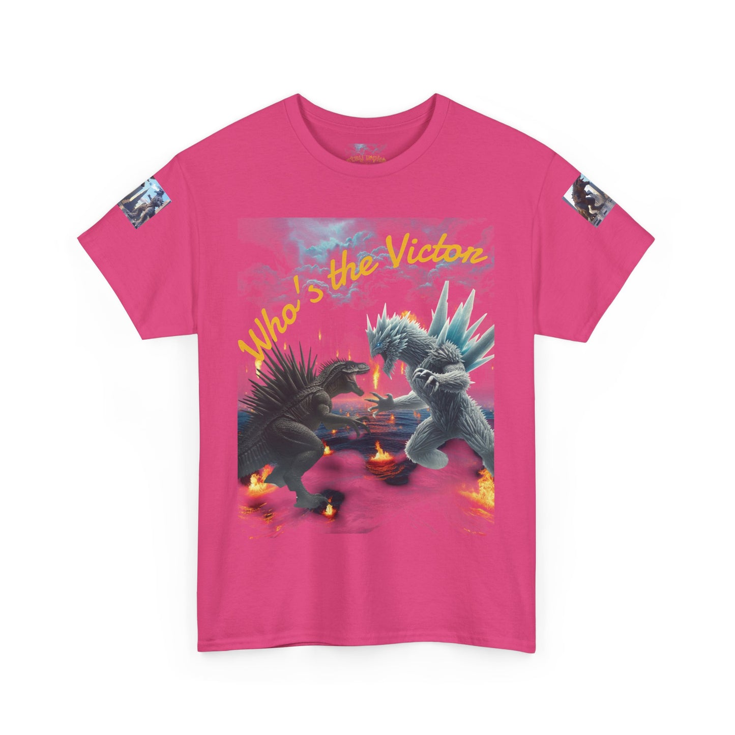 Epic Monster Battle Graphic Tee, Casual Wear, Gift for Gamers, Anime Fans, Godzilla Lovers, Fun Statement Shirt, Quirky Outfit