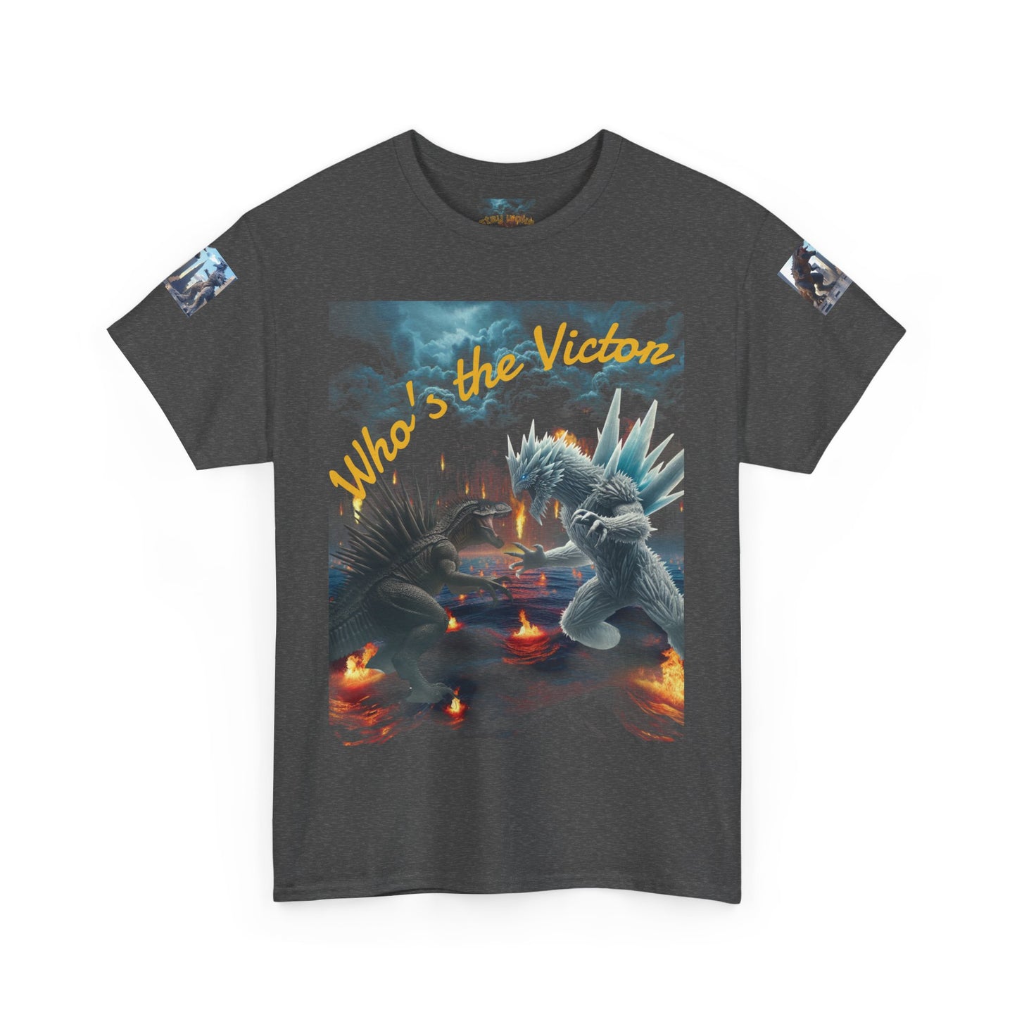Epic Monster Battle Graphic Tee, Casual Wear, Gift for Gamers, Anime Fans, Godzilla Lovers, Fun Statement Shirt, Quirky Outfit