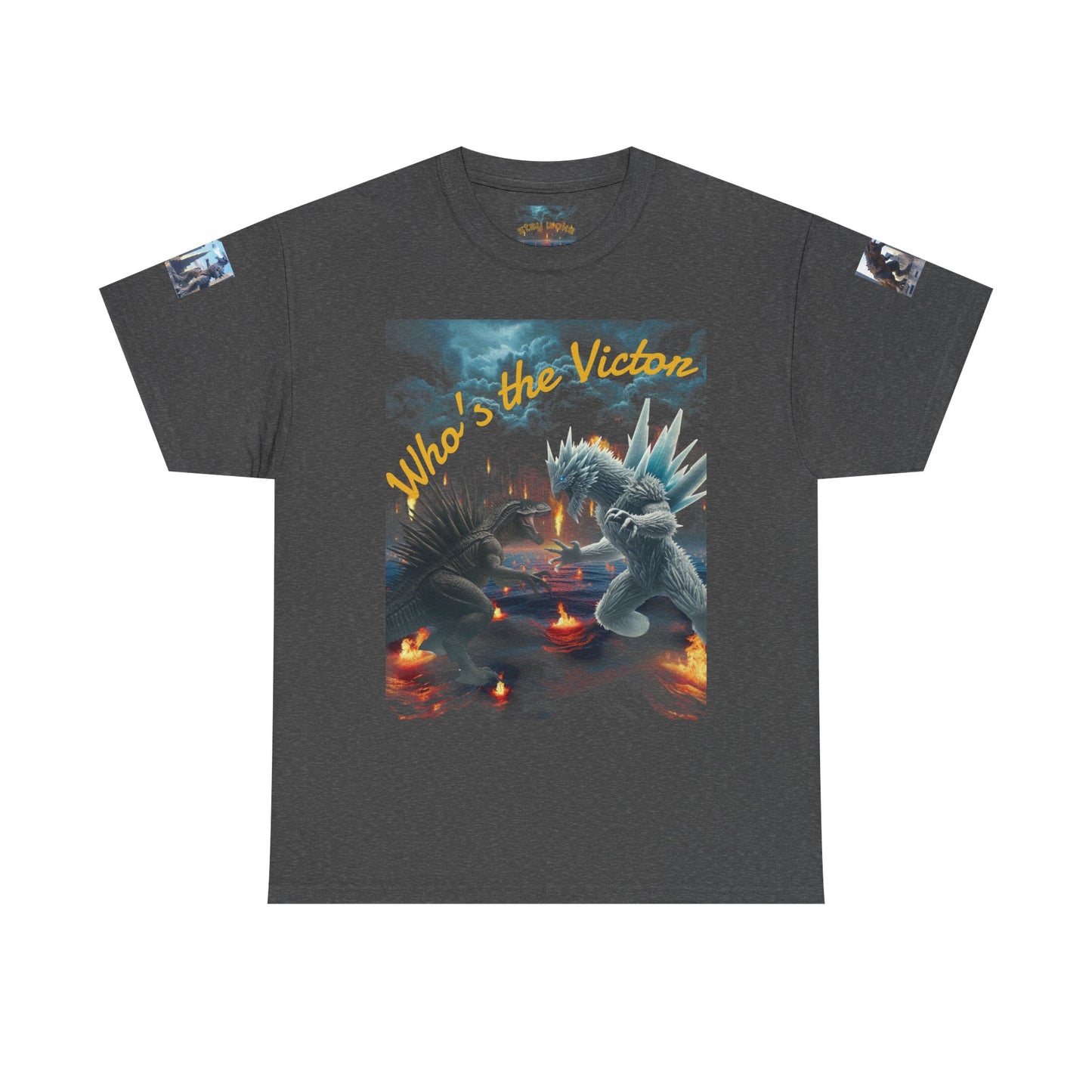 Epic Monster Battle Graphic Tee, Casual Wear, Gift for Gamers, Anime Fans, Godzilla Lovers, Fun Statement Shirt, Quirky Outfit