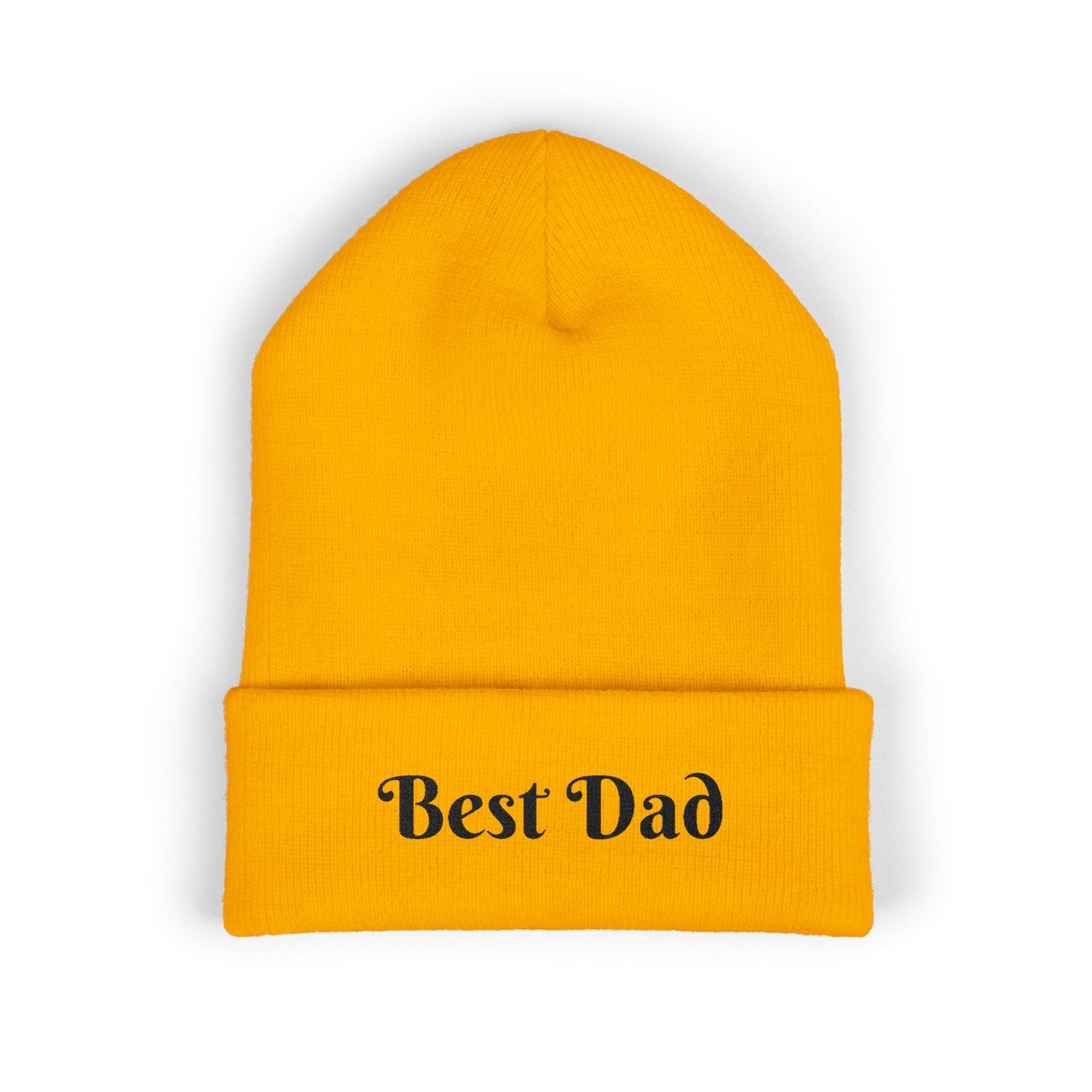 Best Dad Classic Cuffed Beanie, Embroidered Beanie Hat, Father's Day Gift, Winter Fashion, Cool Weather Accessory