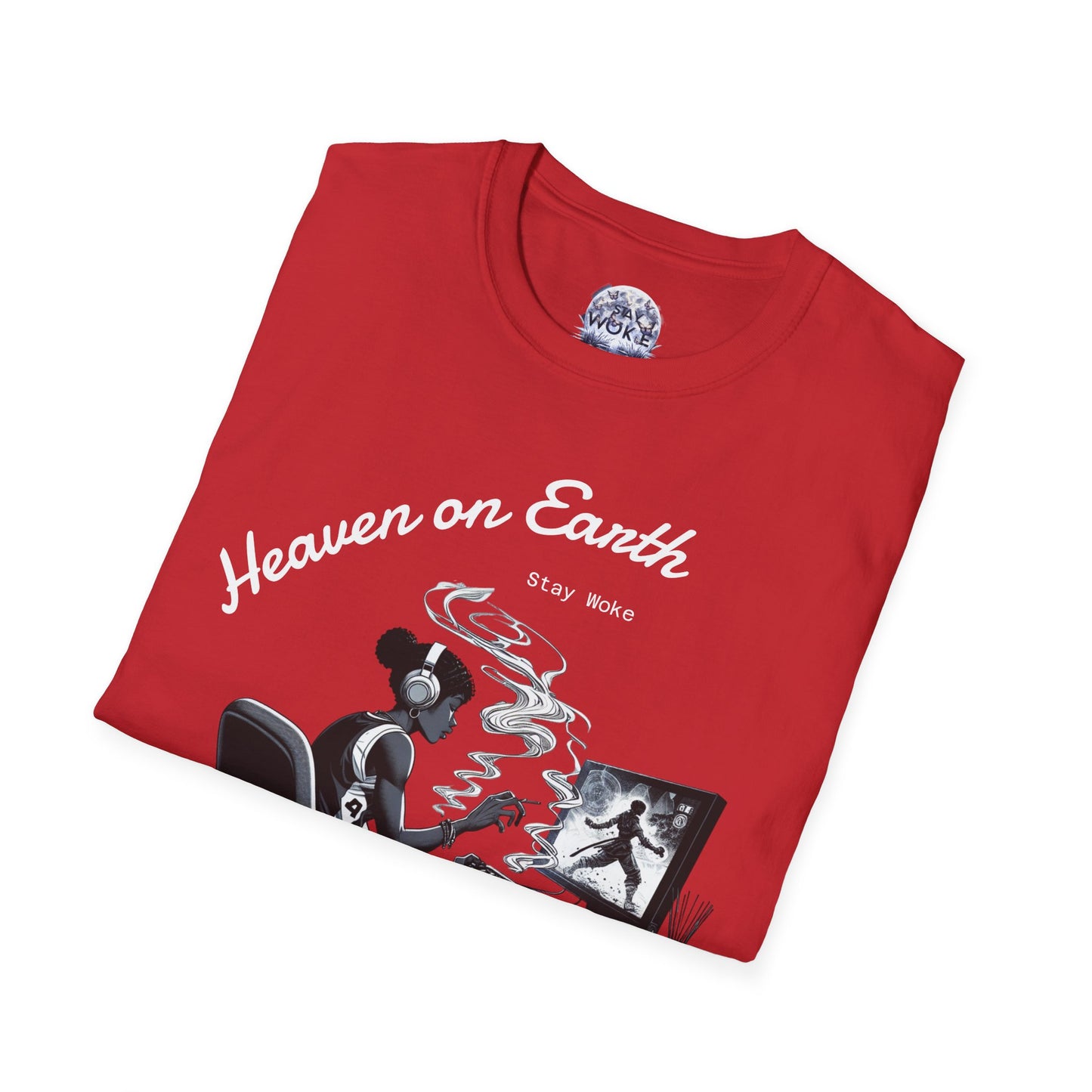 Heaven on Earth Unisex T-Shirt - Artistic Graphic Tee, Casual Wear, Street Style, Gift for Gamers, Unique Fashion Statement