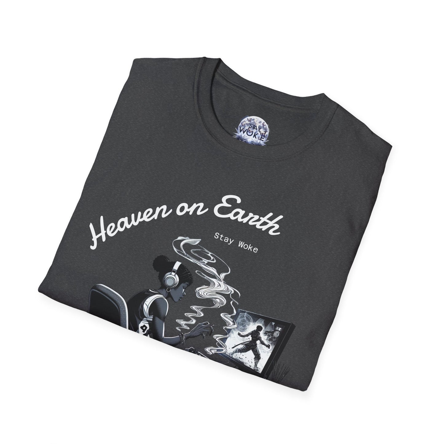 Heaven on Earth Unisex T-Shirt - Artistic Graphic Tee, Casual Wear, Street Style, Gift for Gamers, Unique Fashion Statement