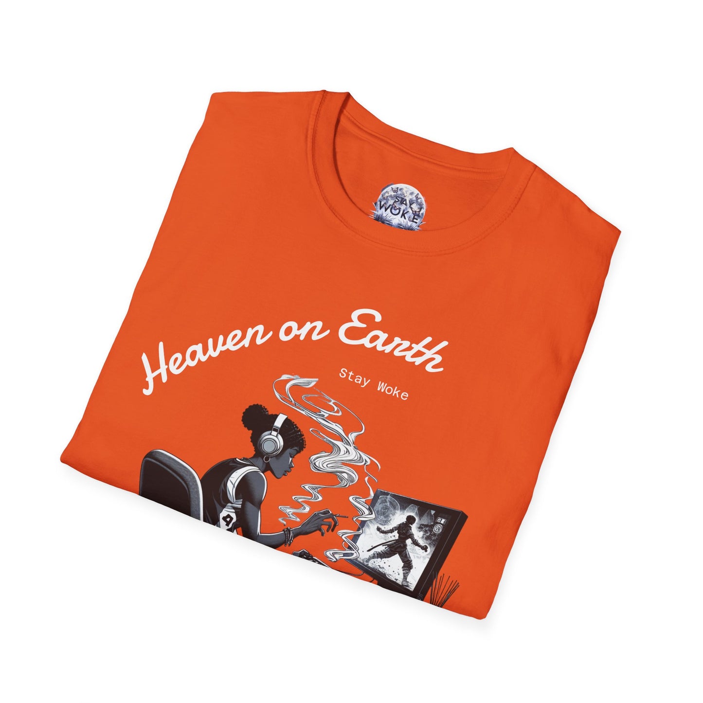 Heaven on Earth Unisex T-Shirt - Artistic Graphic Tee, Casual Wear, Street Style, Gift for Gamers, Unique Fashion Statement