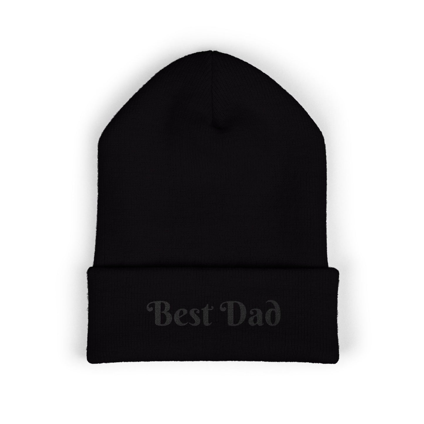 Best Dad Classic Cuffed Beanie, Embroidered Beanie Hat, Father's Day Gift, Winter Fashion, Cool Weather Accessory