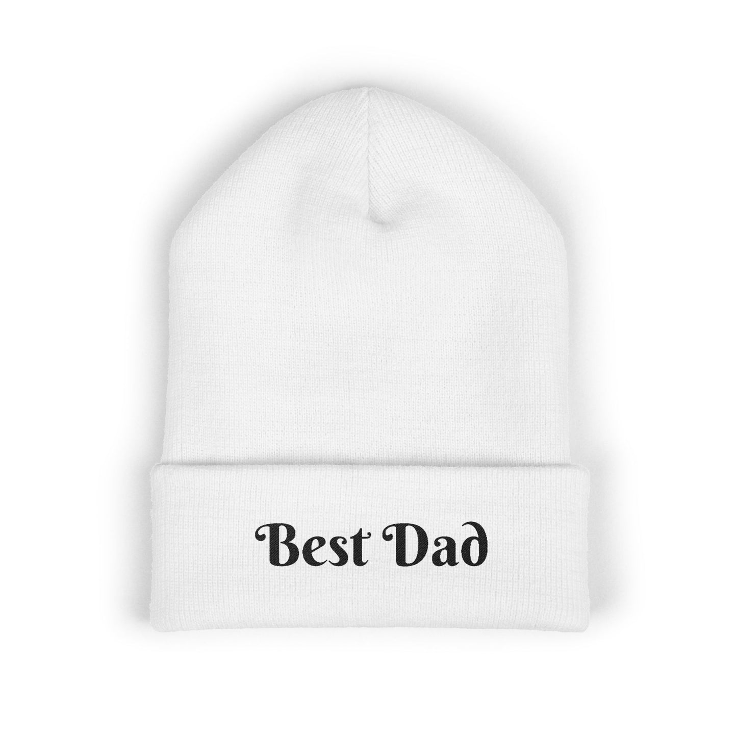 Best Dad Classic Cuffed Beanie, Embroidered Beanie Hat, Father's Day Gift, Winter Fashion, Cool Weather Accessory