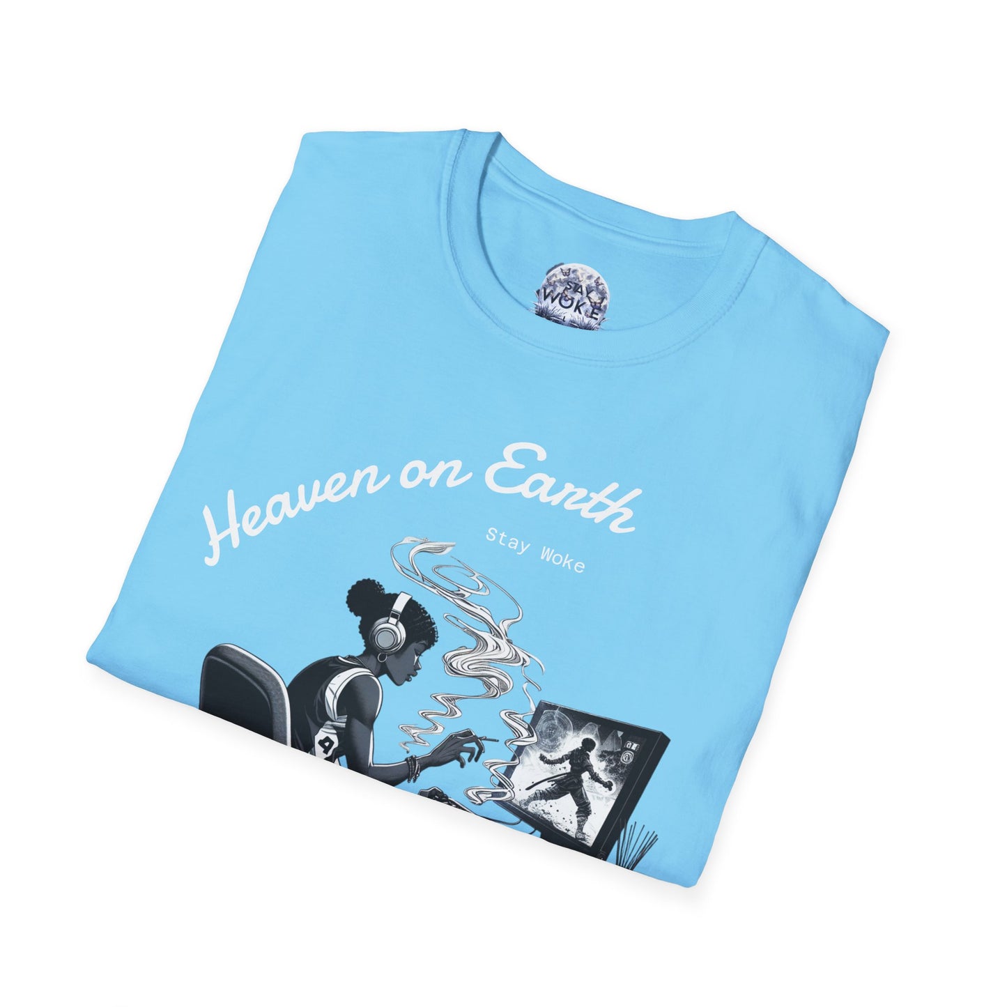 Heaven on Earth Unisex T-Shirt - Artistic Graphic Tee, Casual Wear, Street Style, Gift for Gamers, Unique Fashion Statement