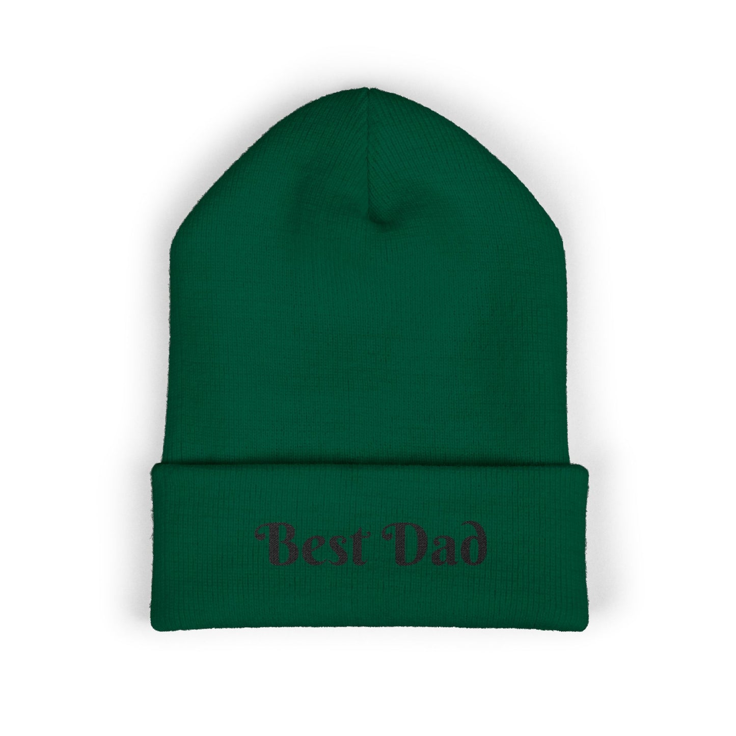 Best Dad Classic Cuffed Beanie, Embroidered Beanie Hat, Father's Day Gift, Winter Fashion, Cool Weather Accessory