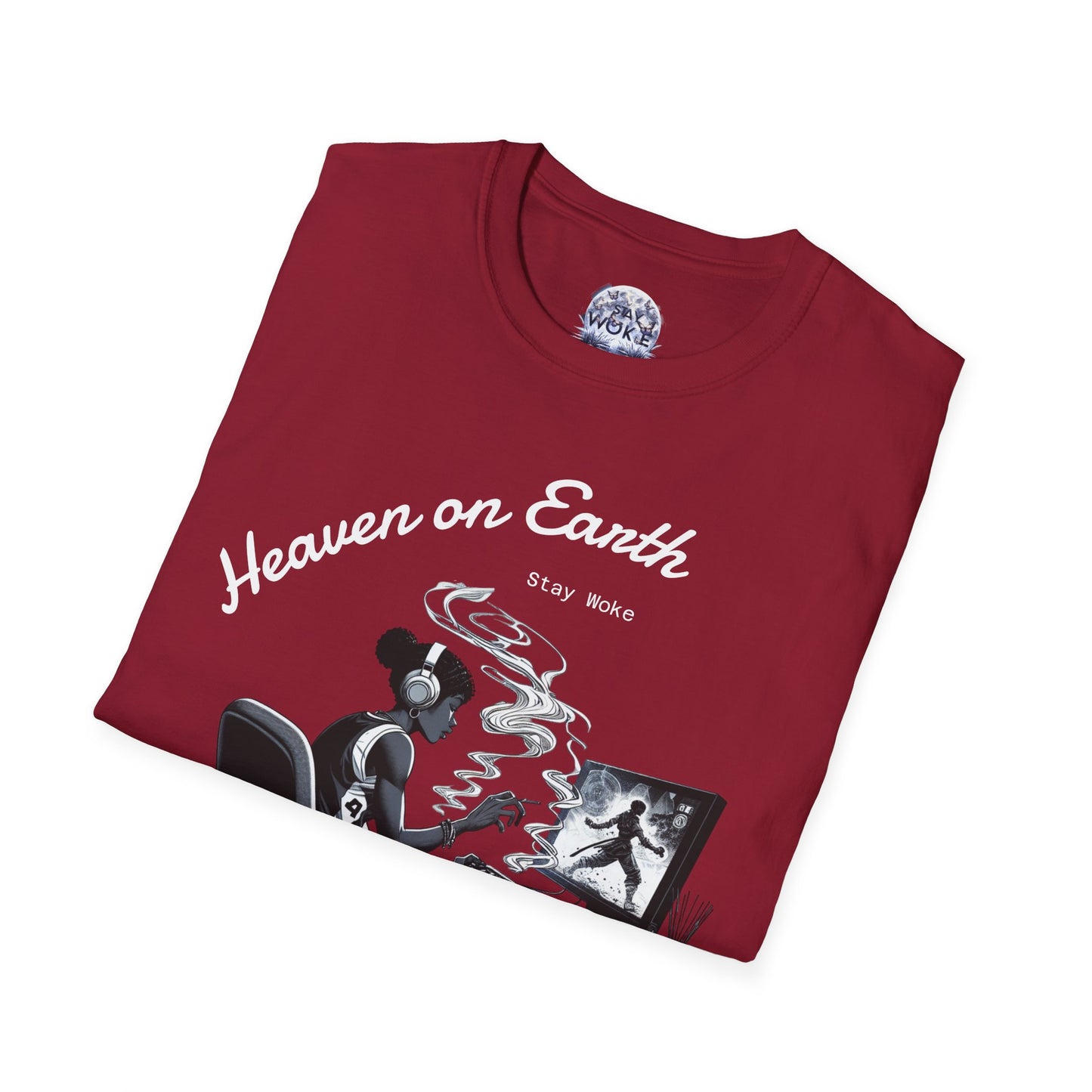 Heaven on Earth Unisex T-Shirt - Artistic Graphic Tee, Casual Wear, Street Style, Gift for Gamers, Unique Fashion Statement