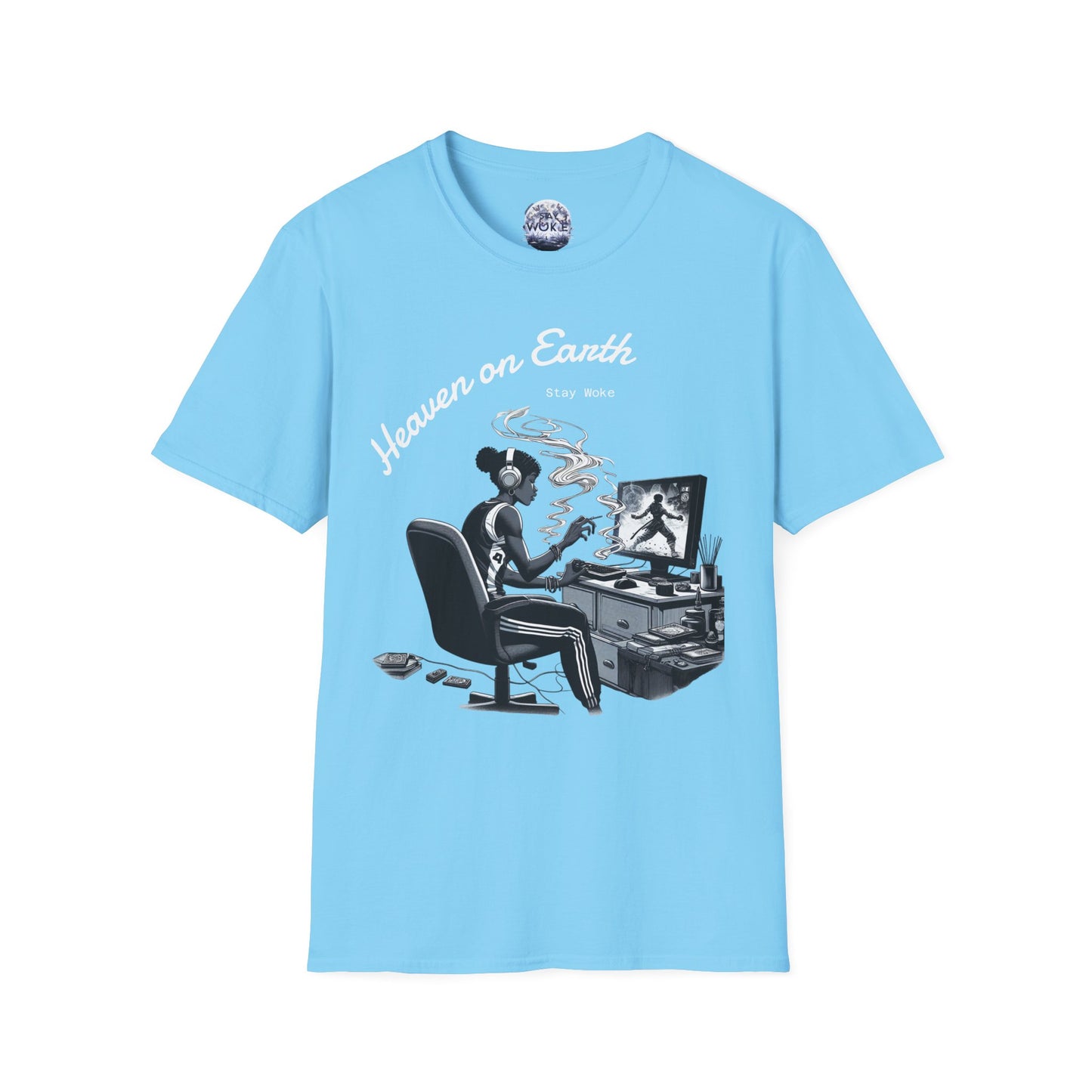 Heaven on Earth Unisex T-Shirt - Artistic Graphic Tee, Casual Wear, Street Style, Gift for Gamers, Unique Fashion Statement