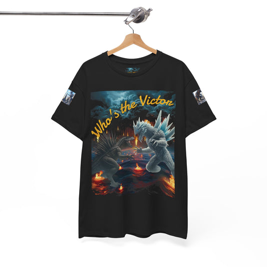 Epic Monster Battle Graphic Tee, Casual Wear, Gift for Gamers, Anime Fans, Godzilla Lovers, Fun Statement Shirt, Quirky Outfit