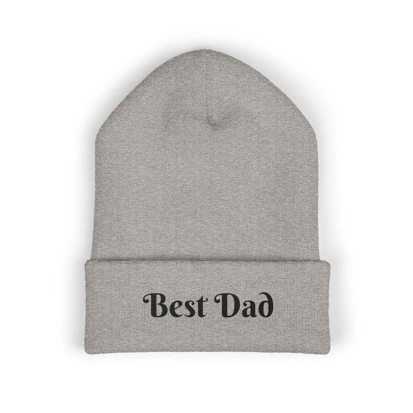 Best Dad Classic Cuffed Beanie, Embroidered Beanie Hat, Father's Day Gift, Winter Fashion, Cool Weather Accessory