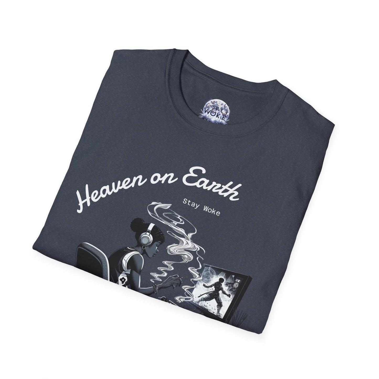 Heaven on Earth Unisex T-Shirt - Artistic Graphic Tee, Casual Wear, Street Style, Gift for Gamers, Unique Fashion Statement