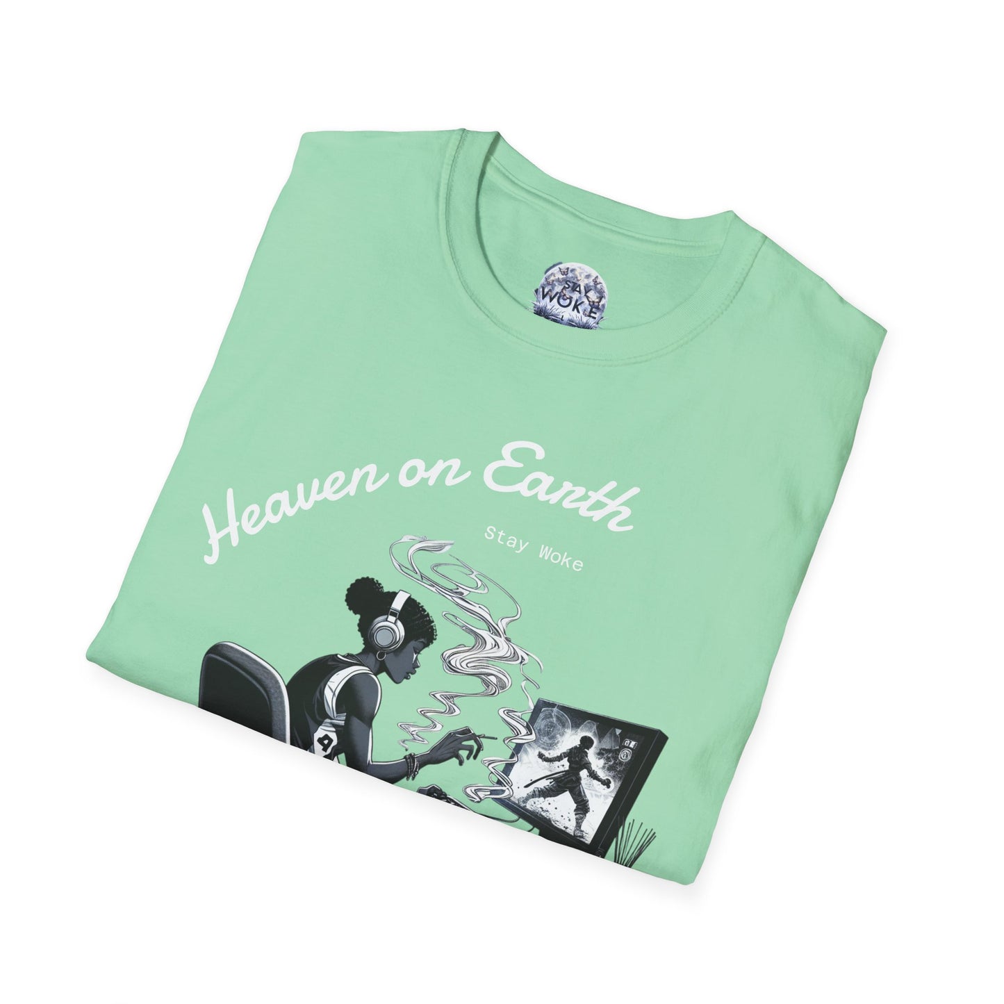 Heaven on Earth Unisex T-Shirt - Artistic Graphic Tee, Casual Wear, Street Style, Gift for Gamers, Unique Fashion Statement