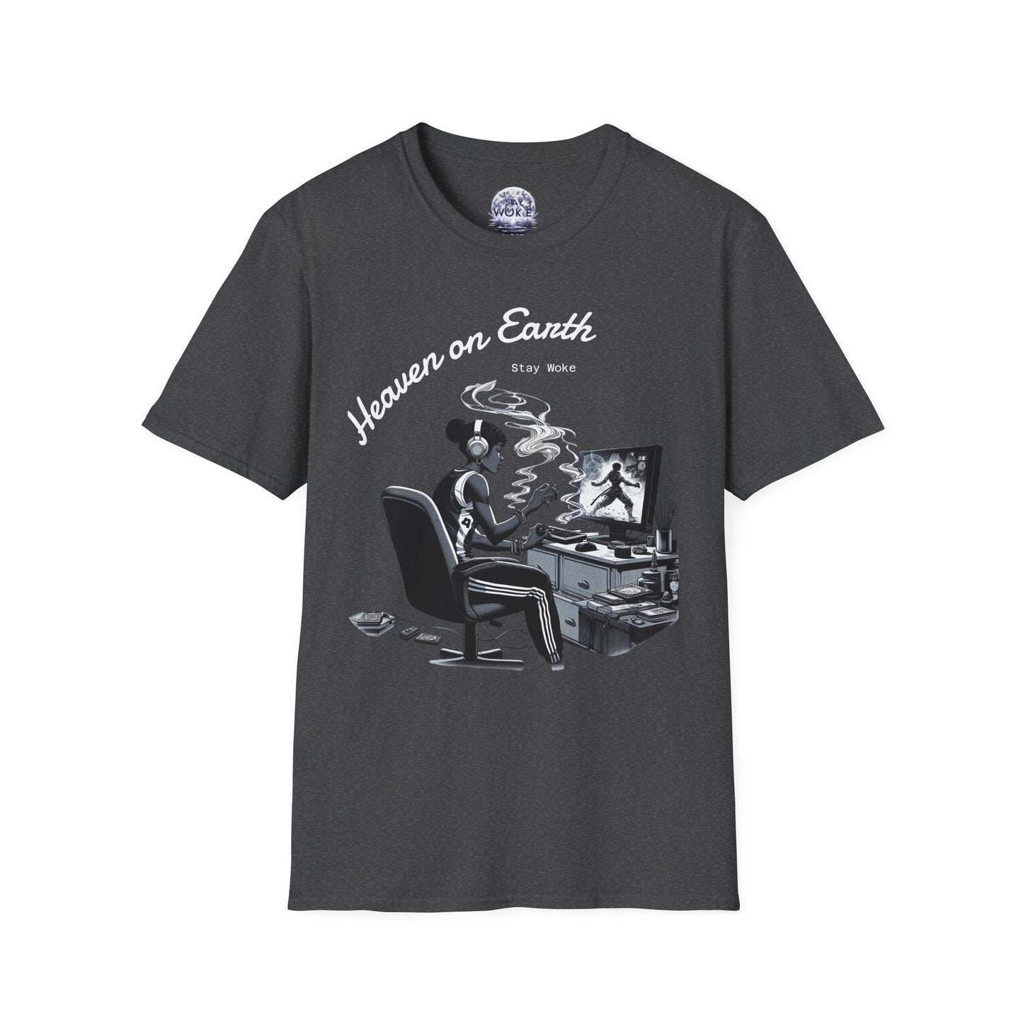 Heaven on Earth Unisex T-Shirt - Artistic Graphic Tee, Casual Wear, Street Style, Gift for Gamers, Unique Fashion Statement
