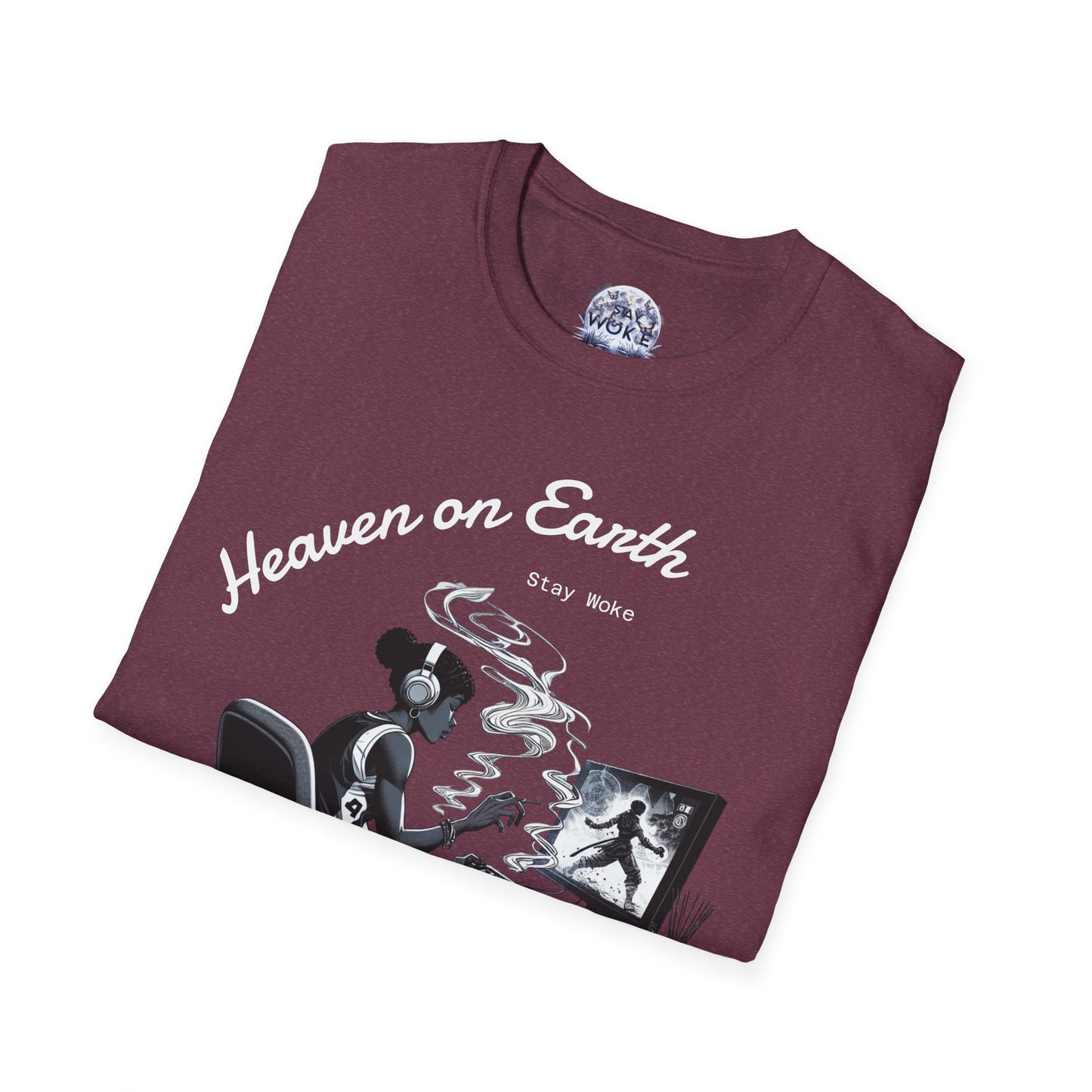 Heaven on Earth Unisex T-Shirt - Artistic Graphic Tee, Casual Wear, Street Style, Gift for Gamers, Unique Fashion Statement