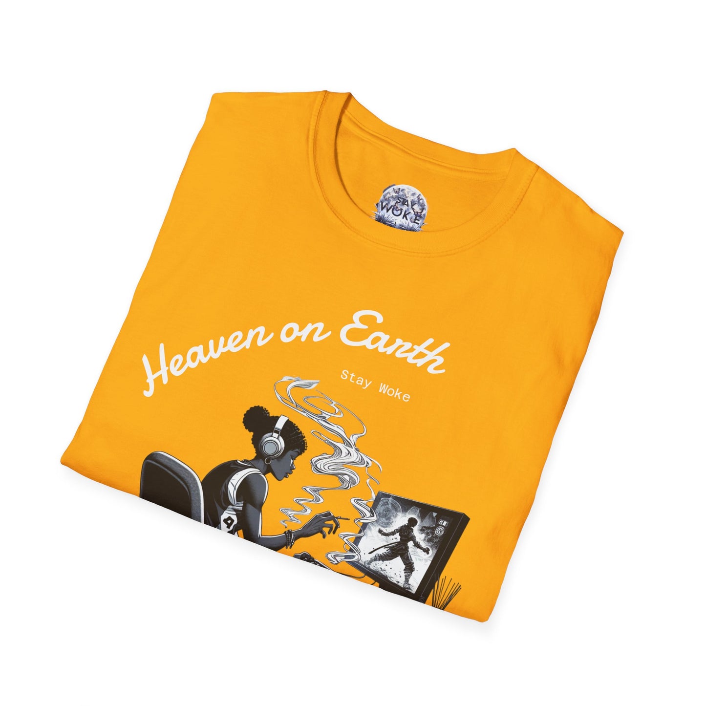 Heaven on Earth Unisex T-Shirt - Artistic Graphic Tee, Casual Wear, Street Style, Gift for Gamers, Unique Fashion Statement