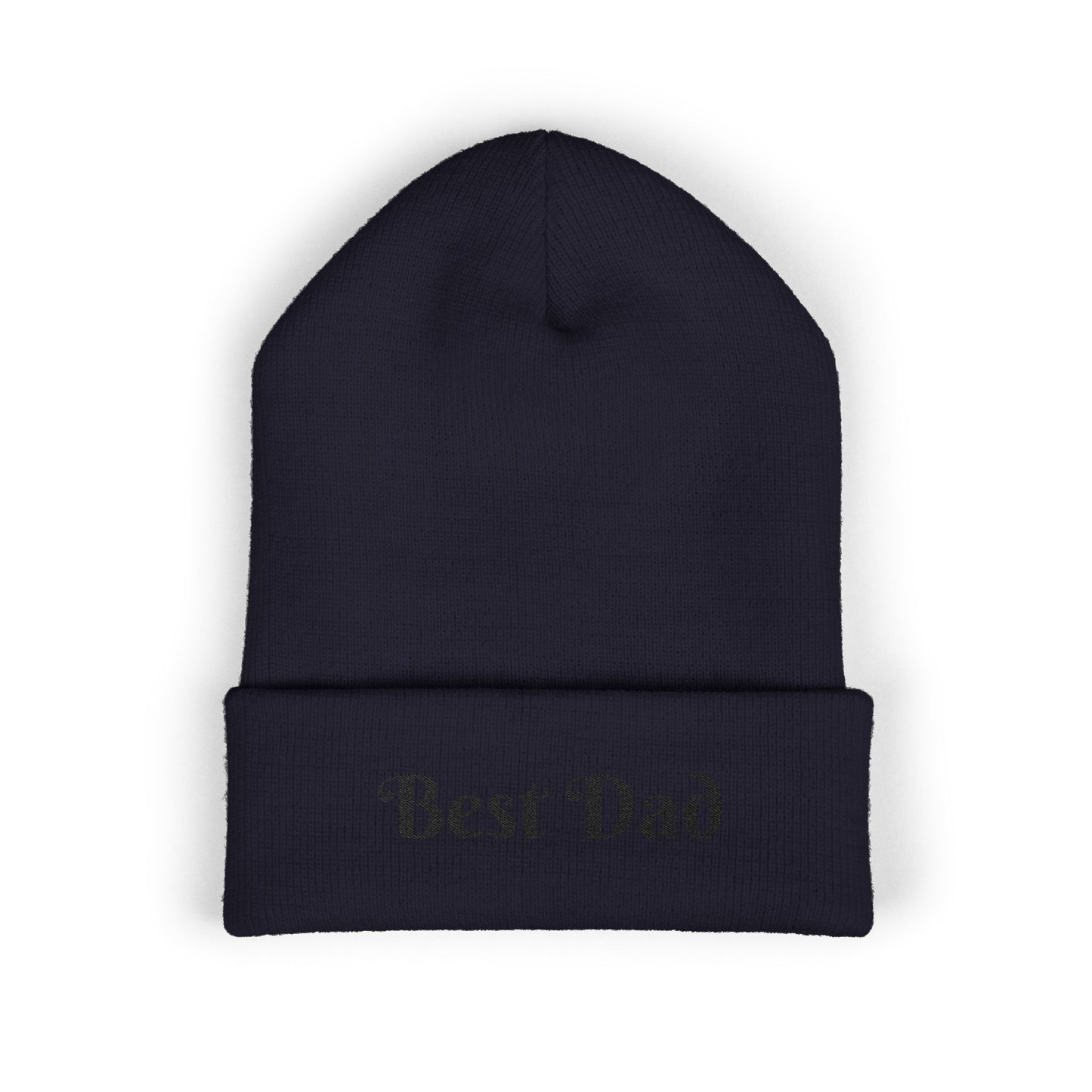 Best Dad Classic Cuffed Beanie, Embroidered Beanie Hat, Father's Day Gift, Winter Fashion, Cool Weather Accessory