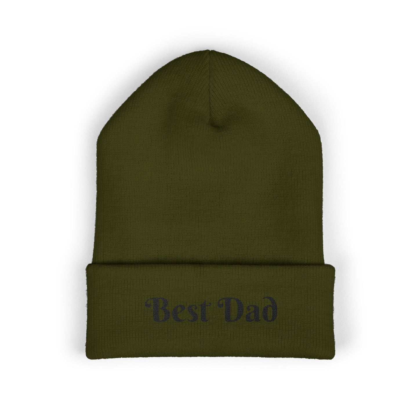 Best Dad Classic Cuffed Beanie, Embroidered Beanie Hat, Father's Day Gift, Winter Fashion, Cool Weather Accessory