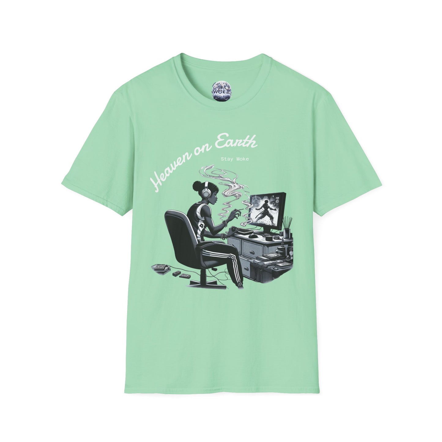 Heaven on Earth Unisex T-Shirt - Artistic Graphic Tee, Casual Wear, Street Style, Gift for Gamers, Unique Fashion Statement