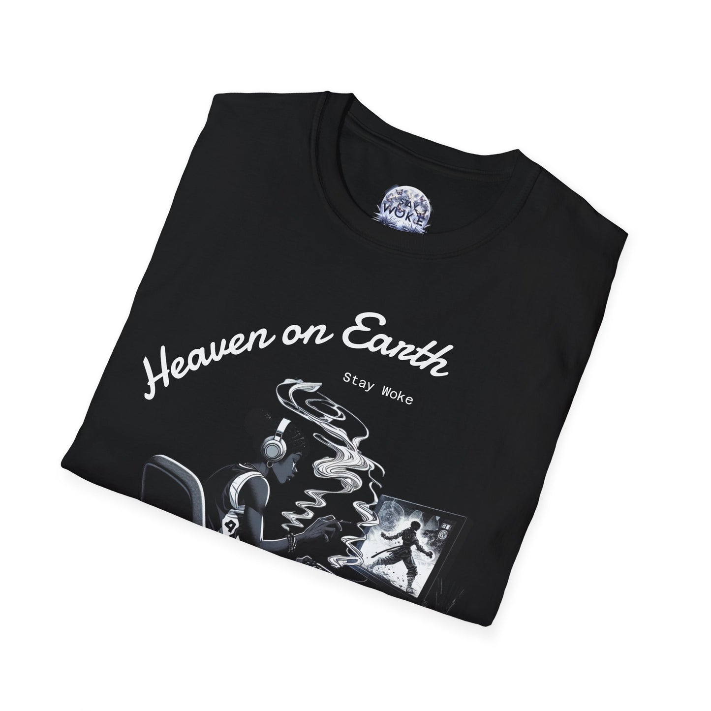 Heaven on Earth Unisex T-Shirt - Artistic Graphic Tee, Casual Wear, Street Style, Gift for Gamers, Unique Fashion Statement