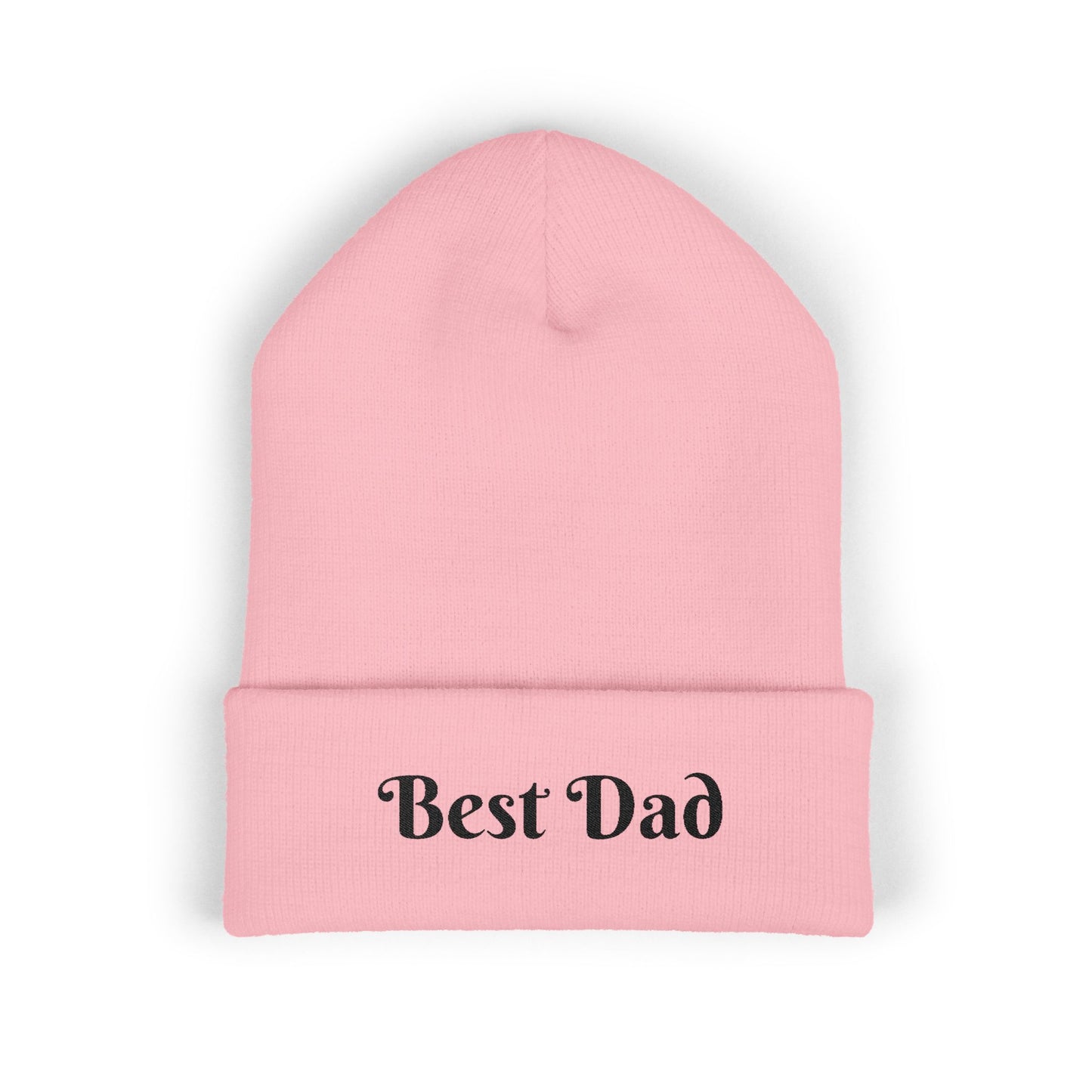 Best Dad Classic Cuffed Beanie, Embroidered Beanie Hat, Father's Day Gift, Winter Fashion, Cool Weather Accessory