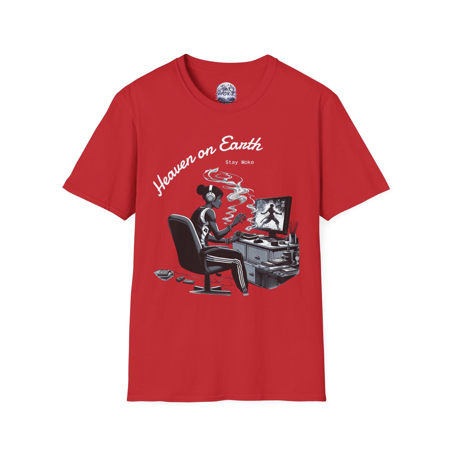 Heaven on Earth Unisex T-Shirt - Artistic Graphic Tee, Casual Wear, Street Style, Gift for Gamers, Unique Fashion Statement
