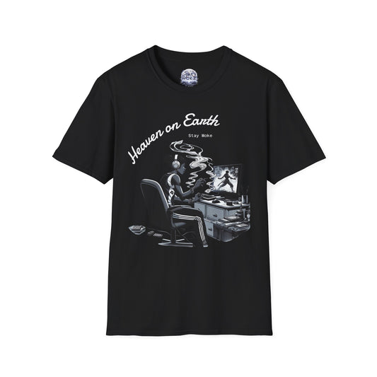 Heaven on Earth Unisex T-Shirt - Artistic Graphic Tee, Casual Wear, Street Style, Gift for Gamers, Unique Fashion Statement