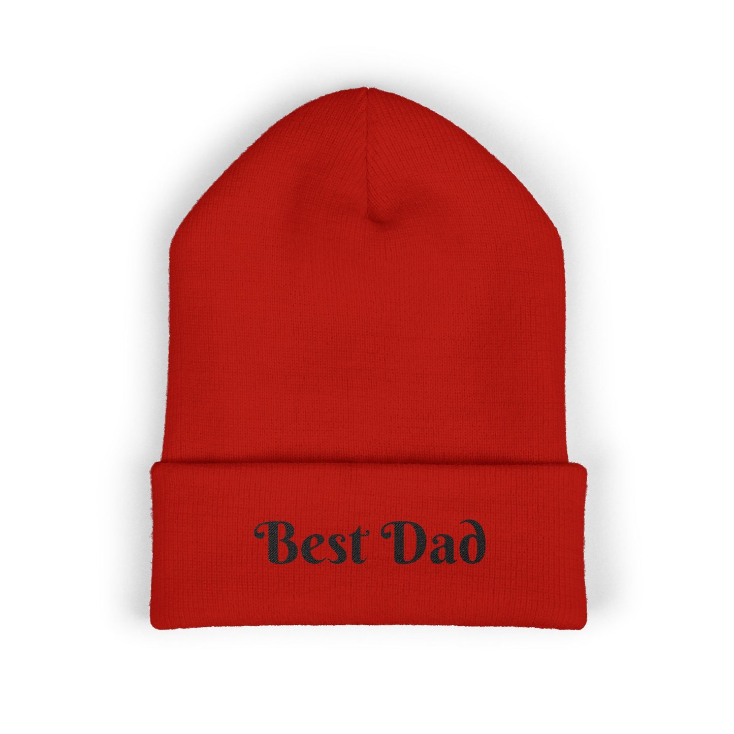 Best Dad Classic Cuffed Beanie, Embroidered Beanie Hat, Father's Day Gift, Winter Fashion, Cool Weather Accessory