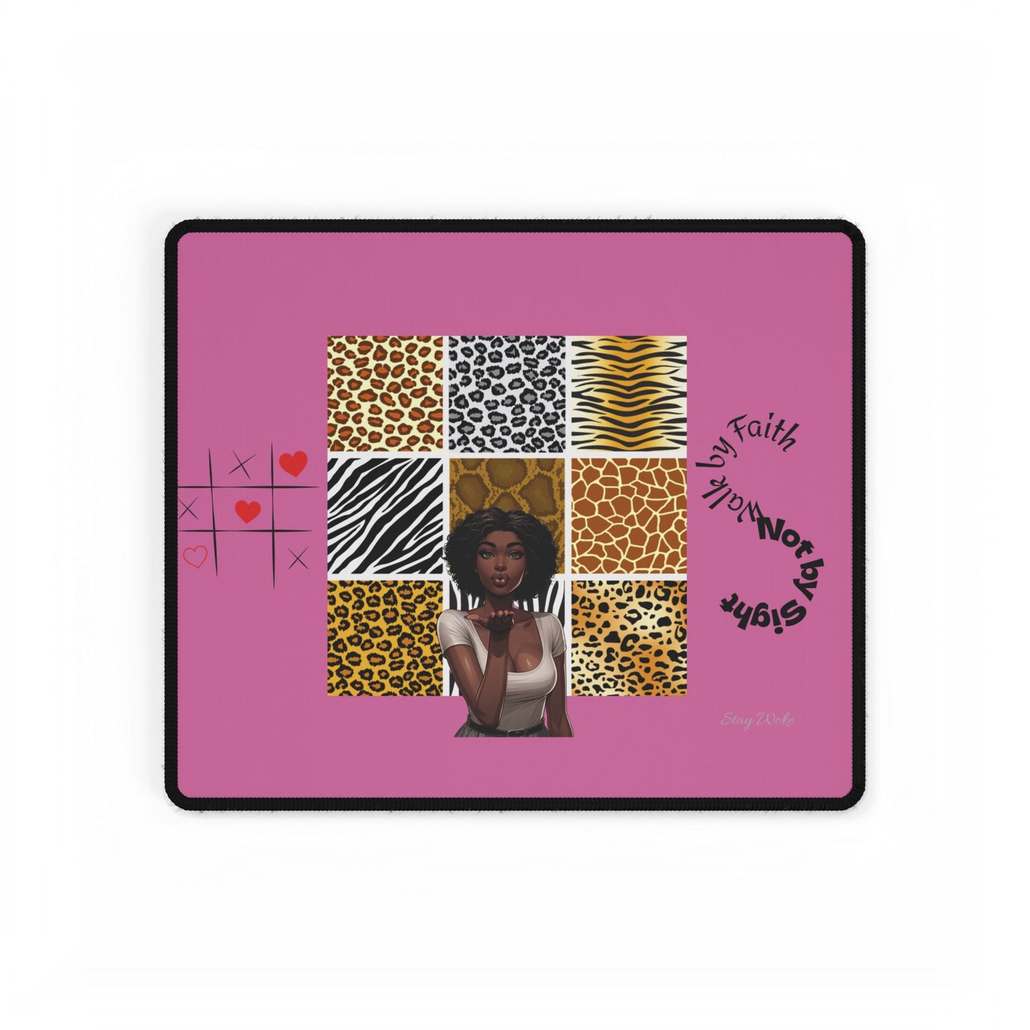 Chic Animal Print Desk Mat - Stylish Workspace Decor, Office Supplies, Gift for Students, Home Office, Motivational Desk Accessory