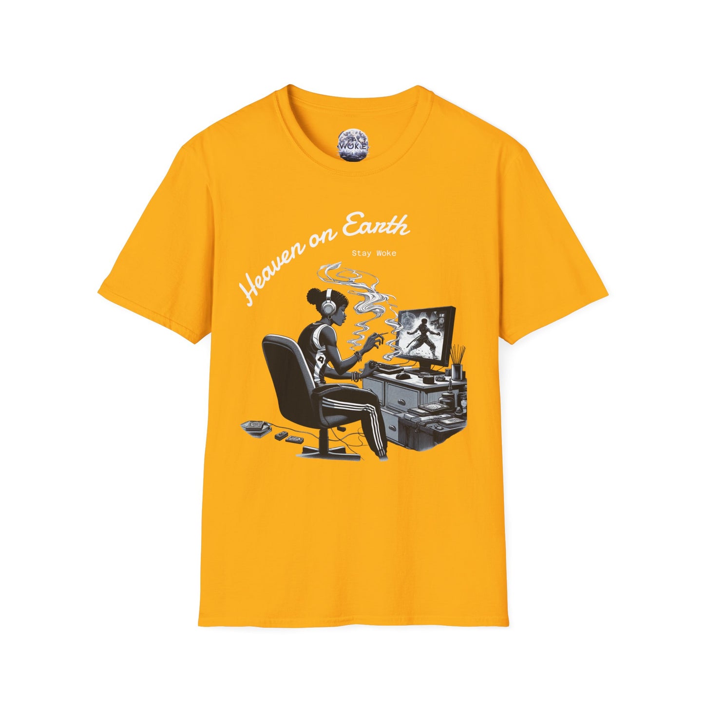 Heaven on Earth Unisex T-Shirt - Artistic Graphic Tee, Casual Wear, Street Style, Gift for Gamers, Unique Fashion Statement