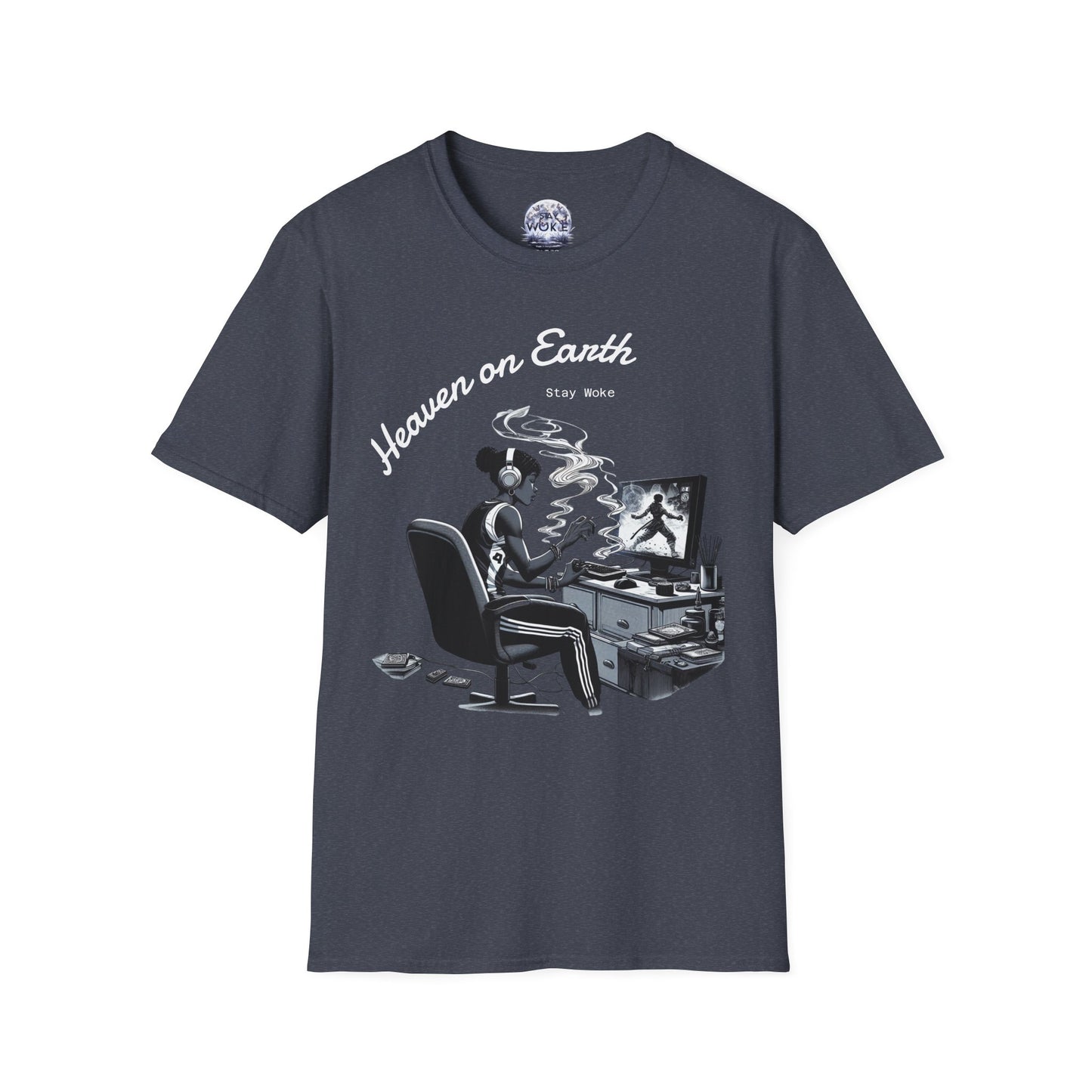 Heaven on Earth Unisex T-Shirt - Artistic Graphic Tee, Casual Wear, Street Style, Gift for Gamers, Unique Fashion Statement