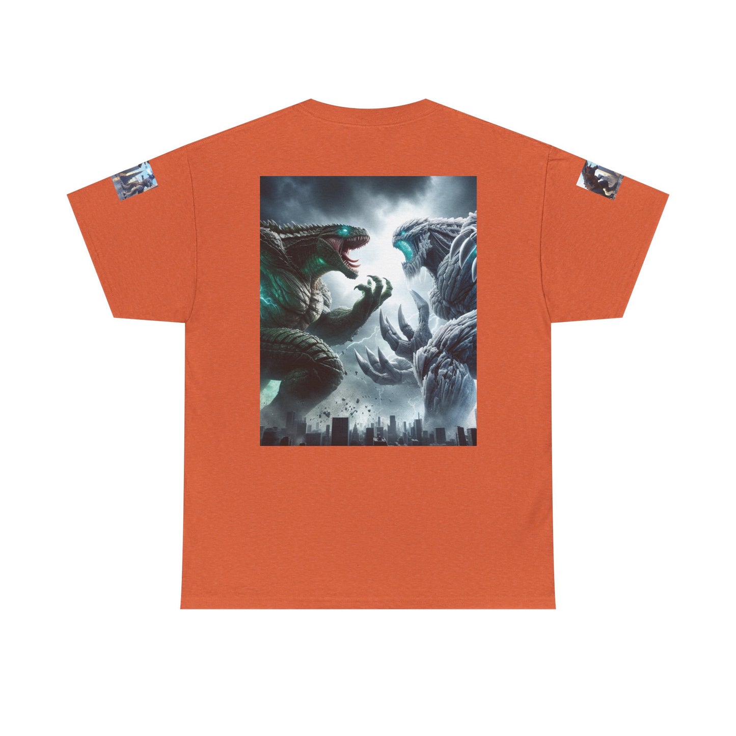 Epic Monster Battle Graphic Tee, Casual Wear, Gift for Gamers, Anime Fans, Godzilla Lovers, Fun Statement Shirt, Quirky Outfit
