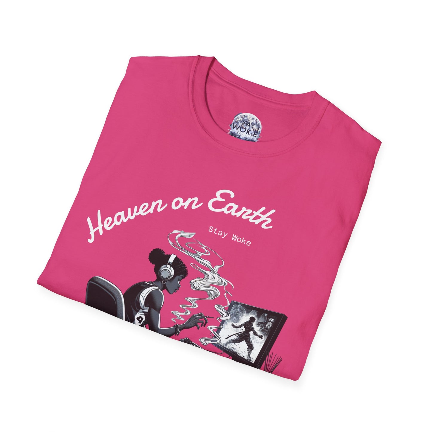 Heaven on Earth Unisex T-Shirt - Artistic Graphic Tee, Casual Wear, Street Style, Gift for Gamers, Unique Fashion Statement